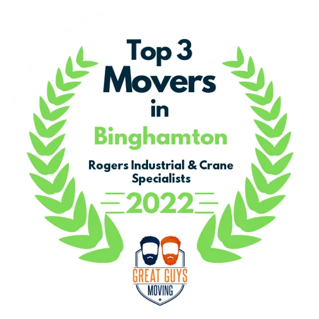 Top 3 Movers in Binghamton, NY 2022 award