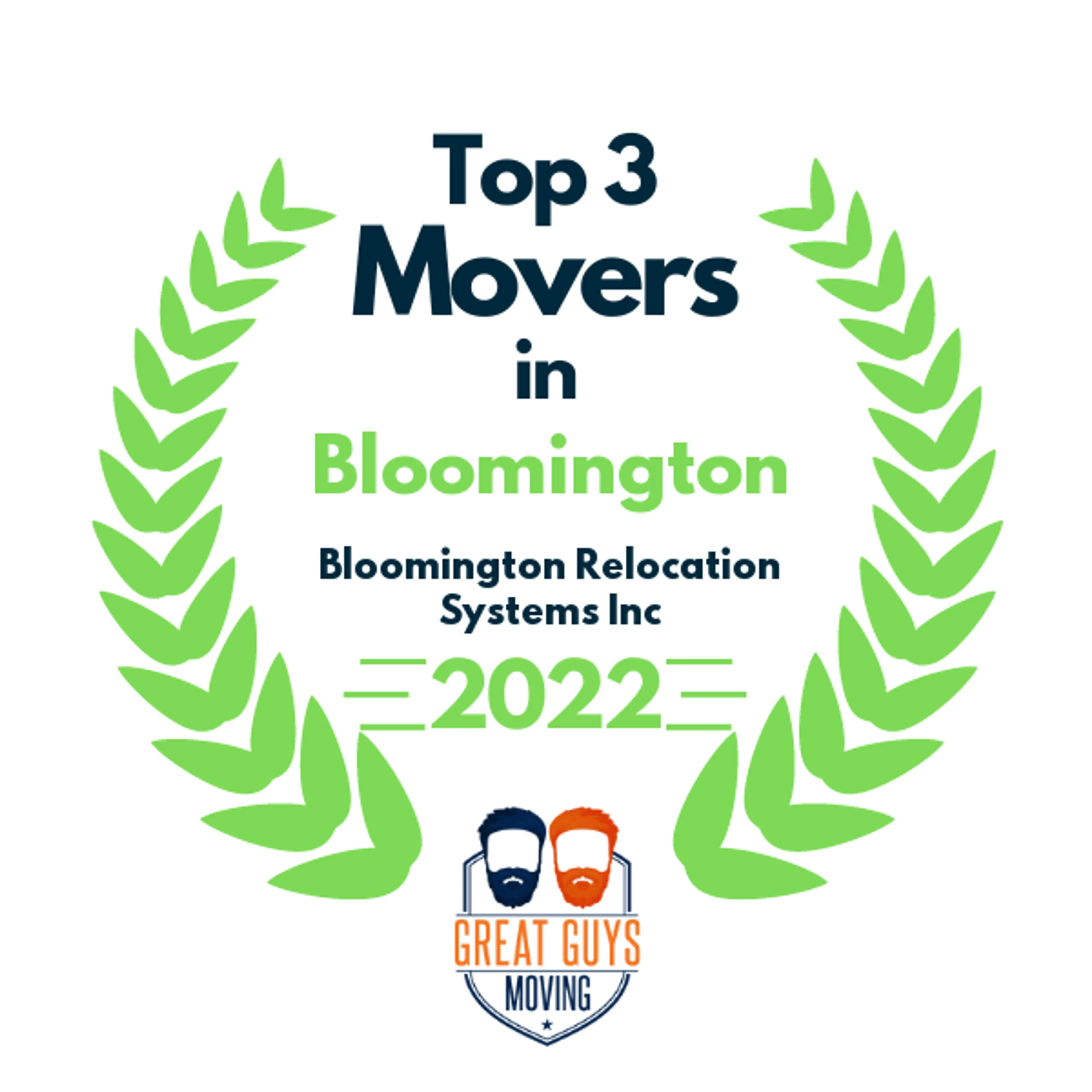 Top 3 Movers in Bloomington, IL 2022 award