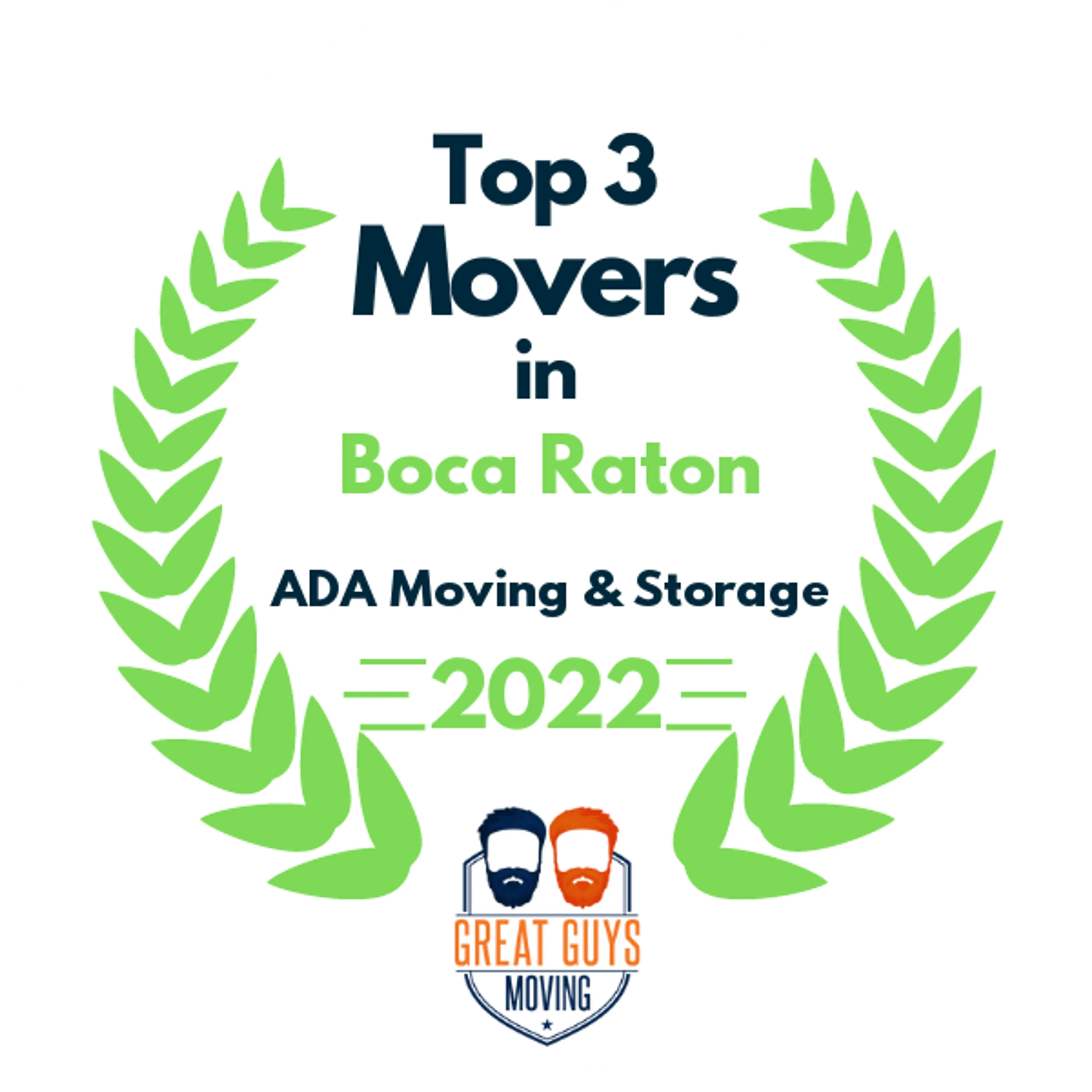 Top 3 Movers in Parkland, FL 2022 award
