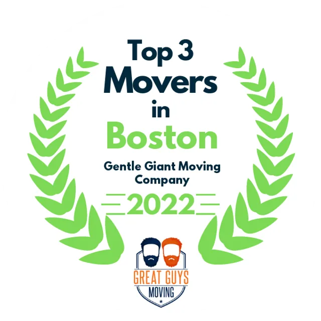 Top 3 Movers in Boston, MA 2022 award