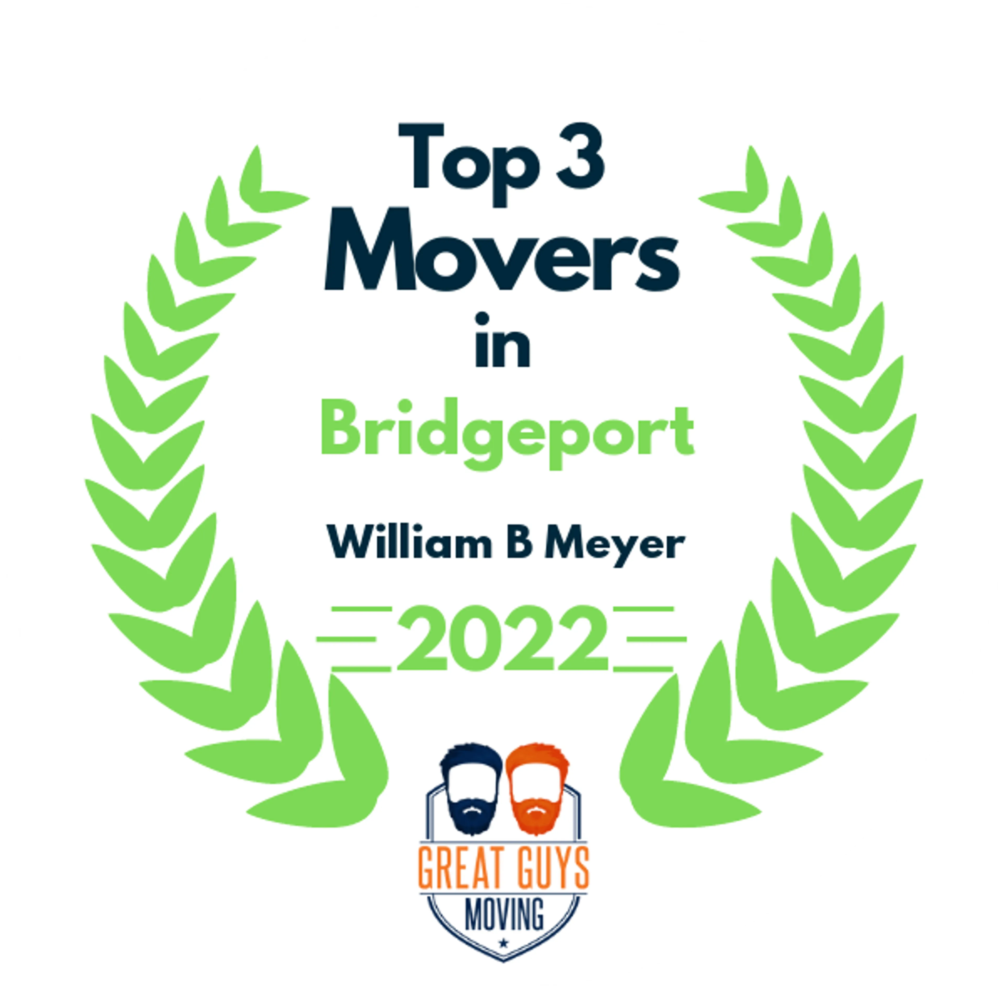 Top 3 Movers in Bridgeport, CT 2022 award