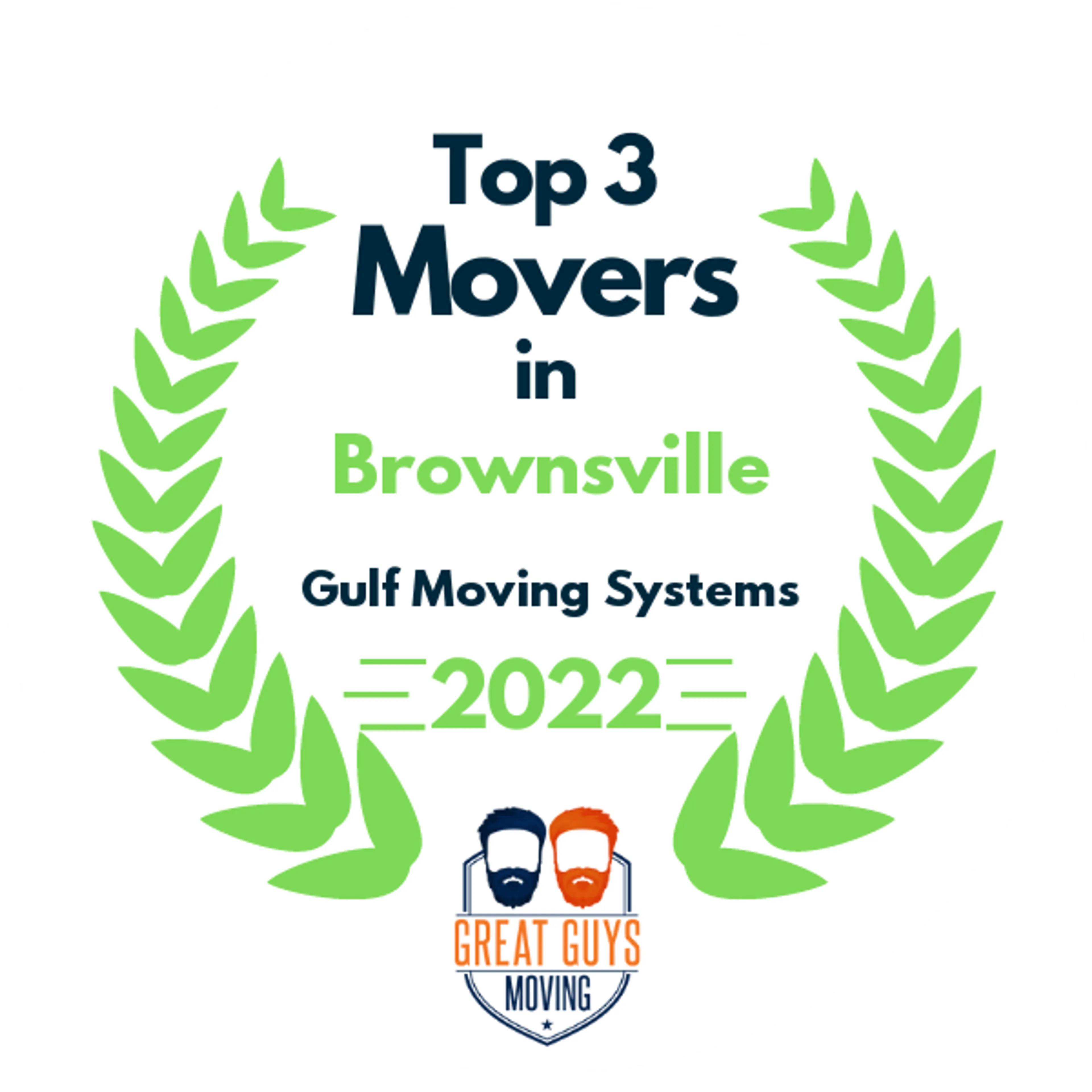 Top 3 Movers in Brownsville, TX 2022 award