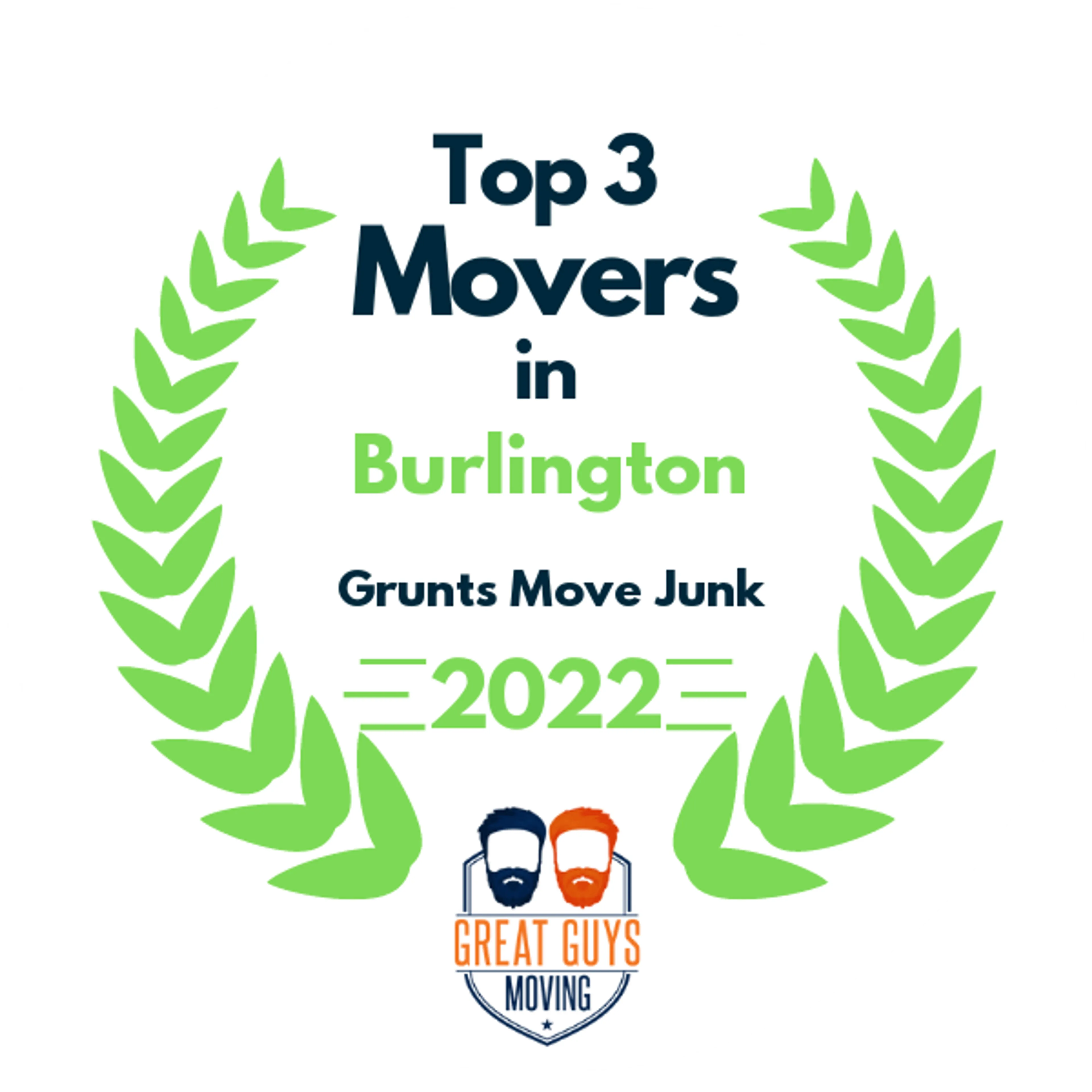 Top 3 Movers in Burlington, VT 2022 award