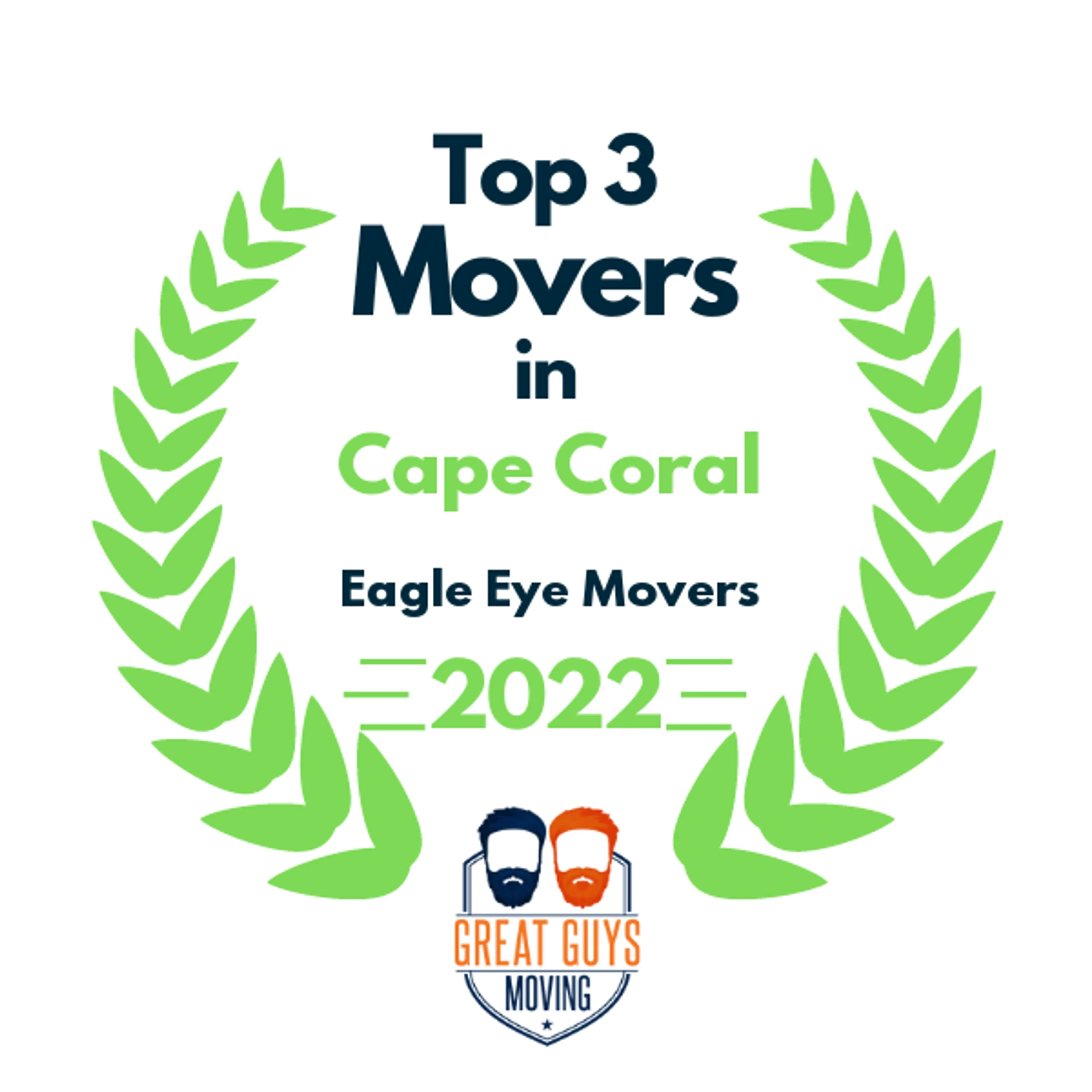 Top 3 Movers in Cape Coral, FL 2022 award