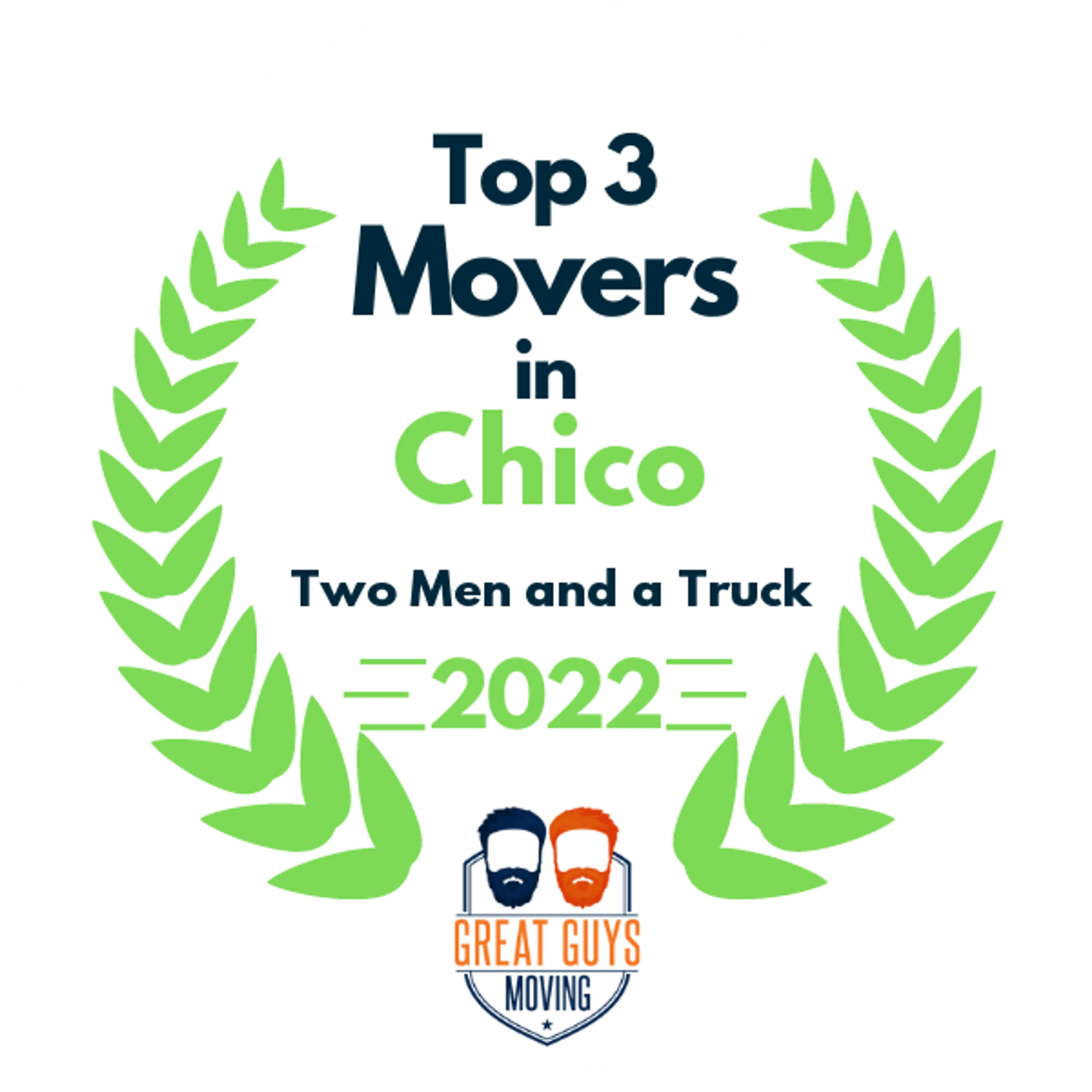 Top 3 Movers in Chico, CA 2022 award