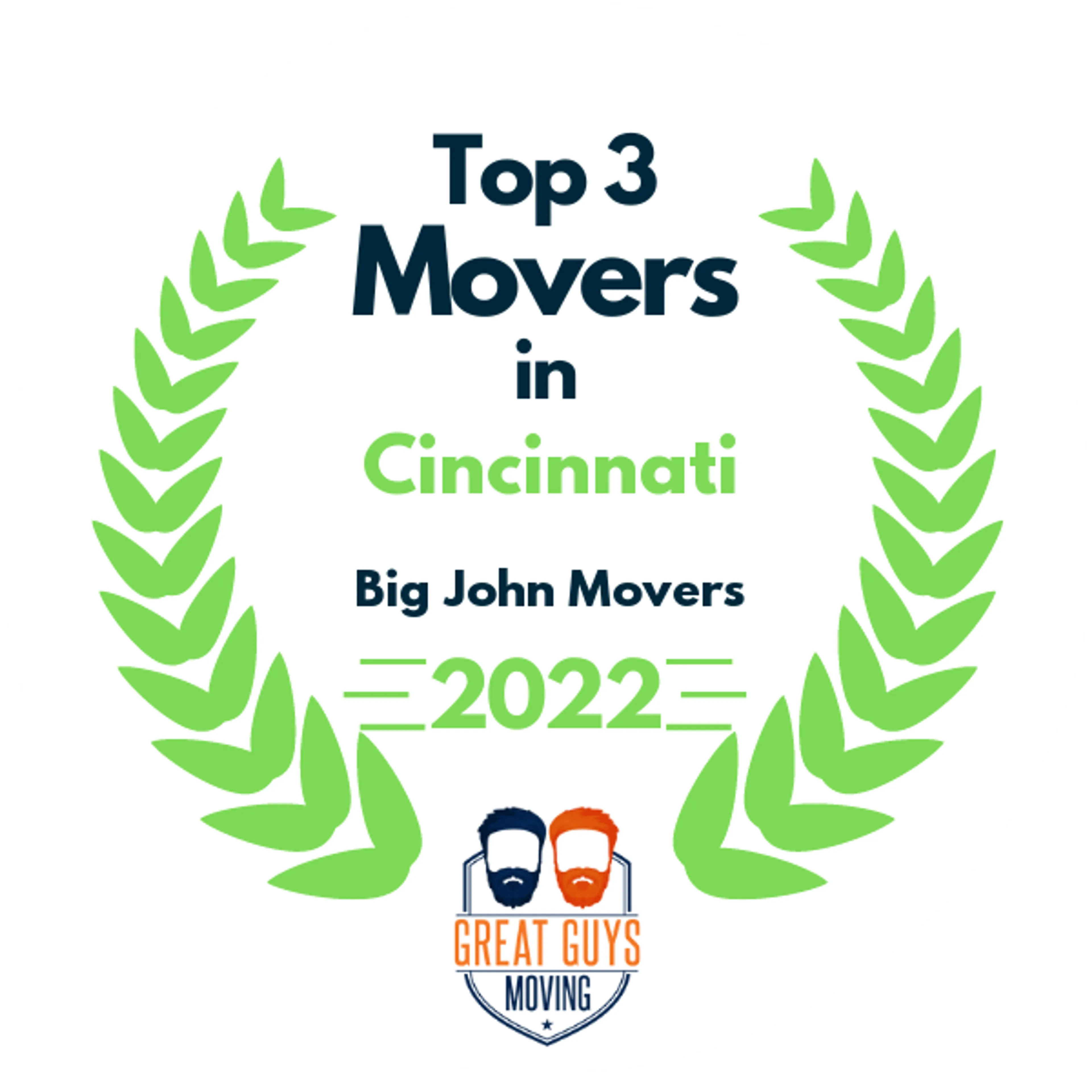Top 3 Movers in Cincinnati, OH 2022 award