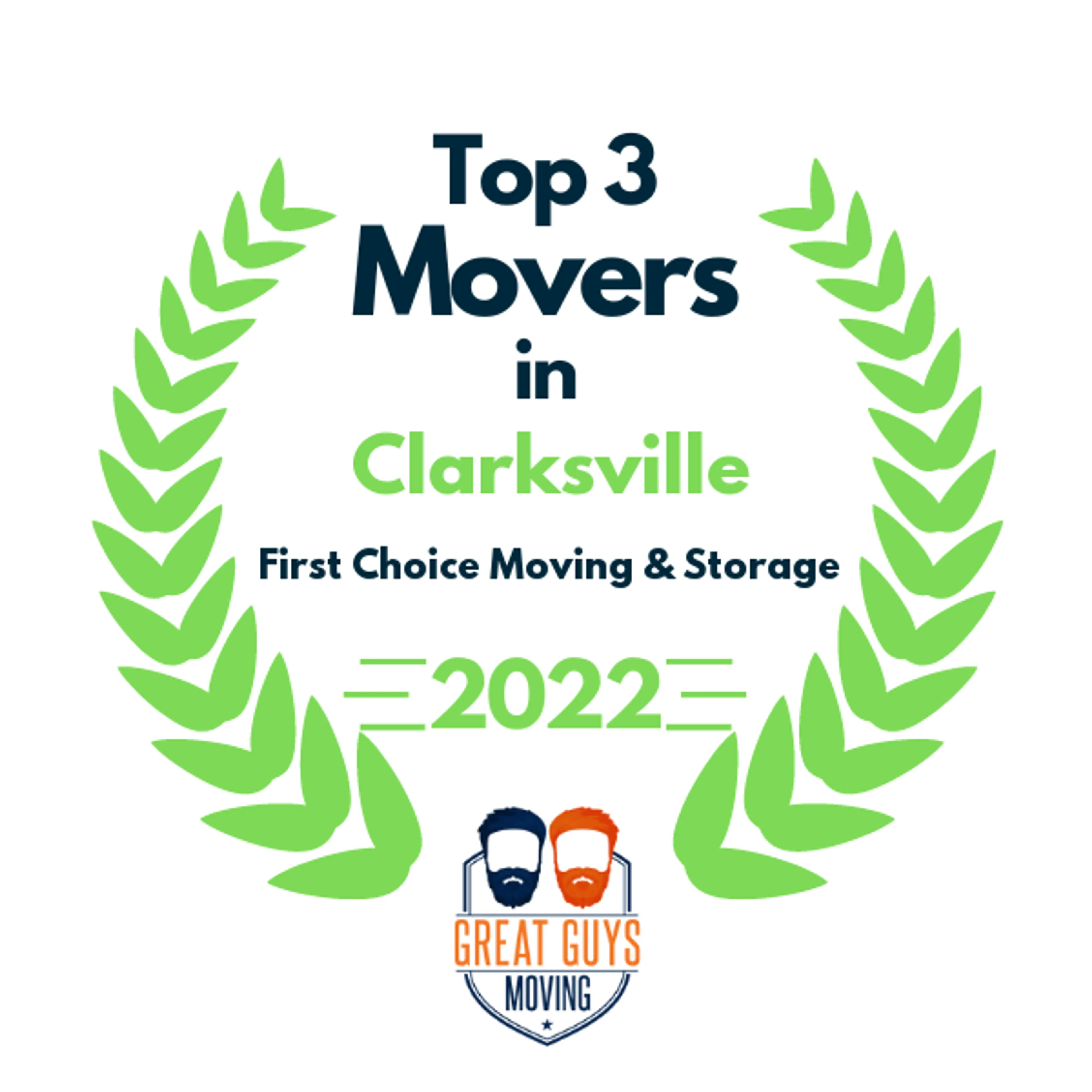 Top 3 Movers in Clarksville, TN 2022 award