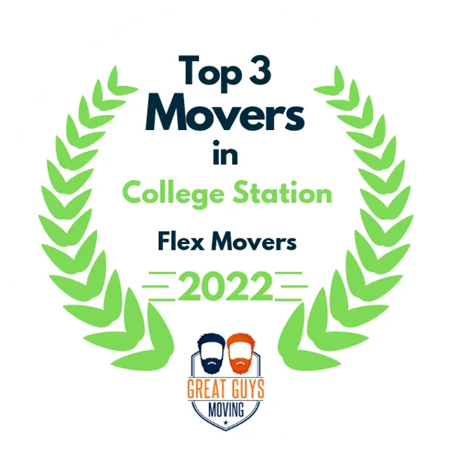 Top 3 Movers in College Station, TX 2022 award