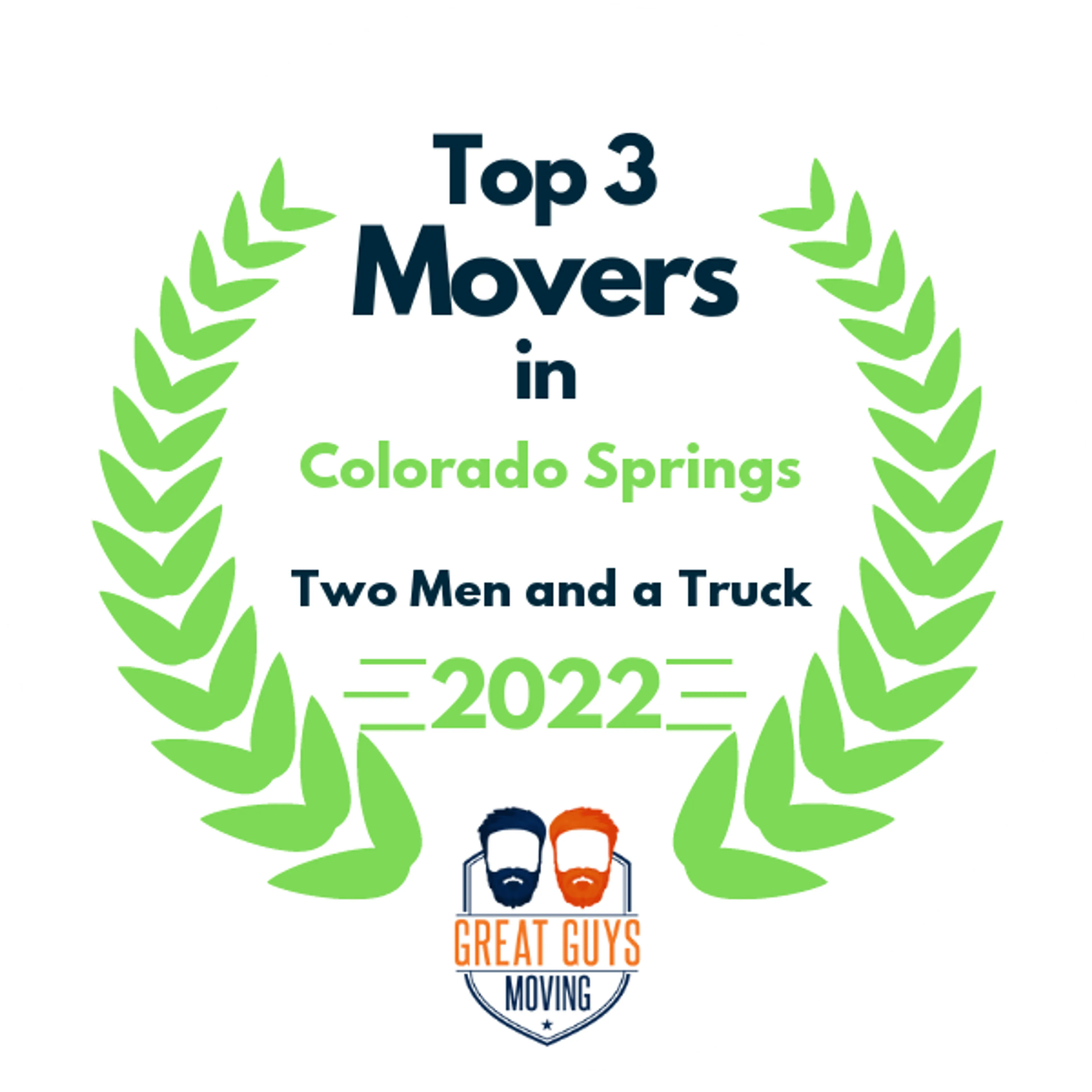 Top 3 Movers in Colorado Springs, CO 2022 award
