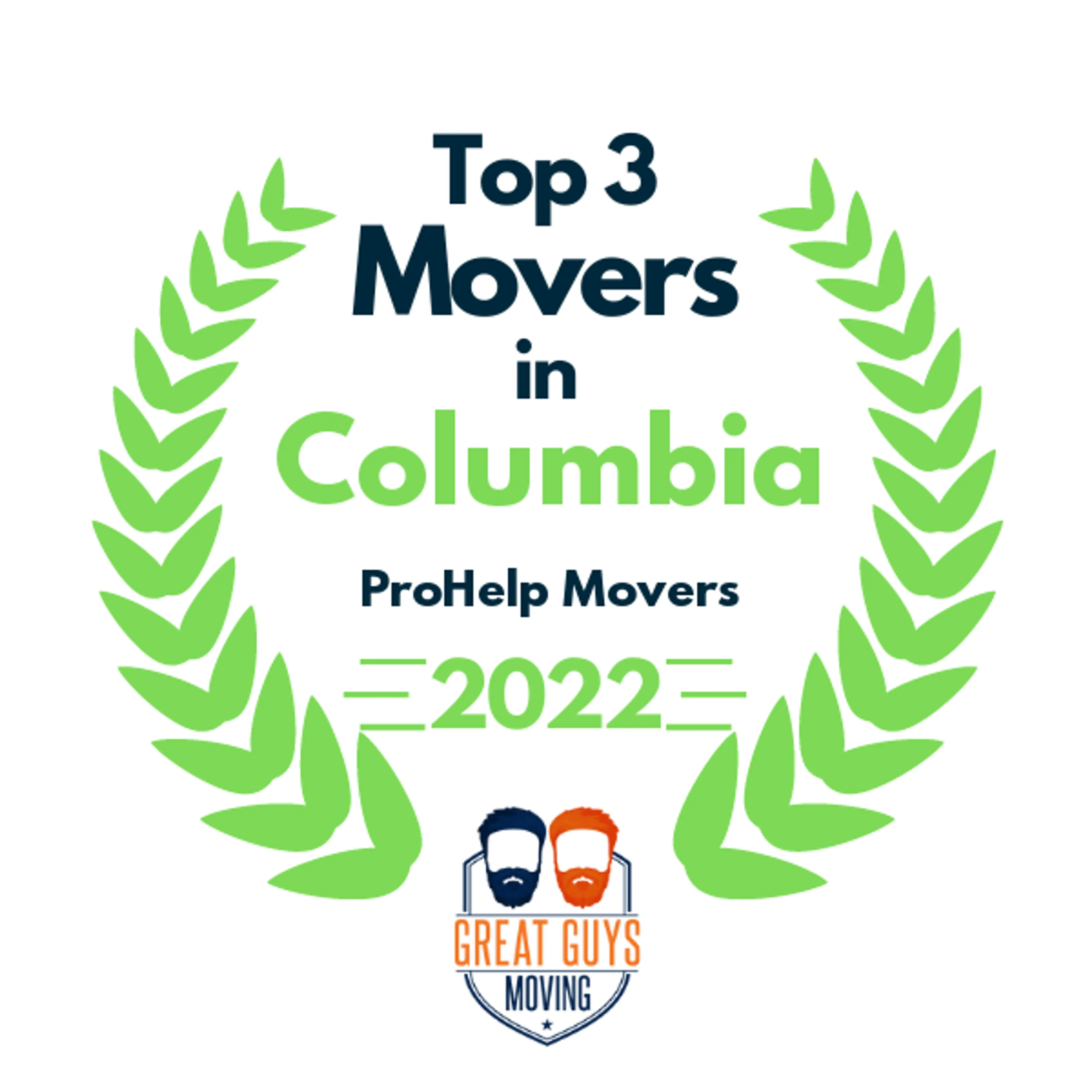 Top 3 Movers in Columbia, SC 2022 award