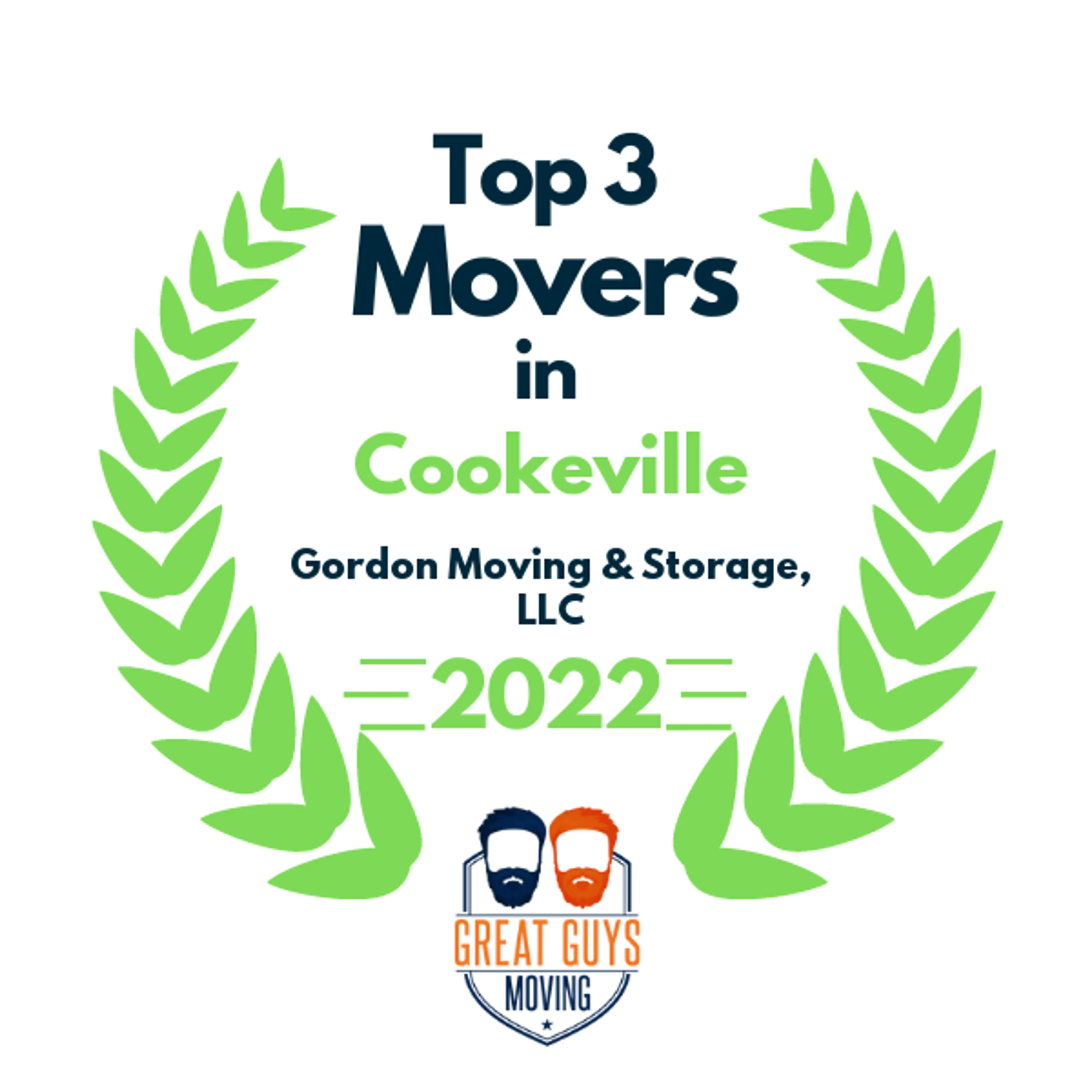 Top 3 Movers in Cookeville, TN 2022 award