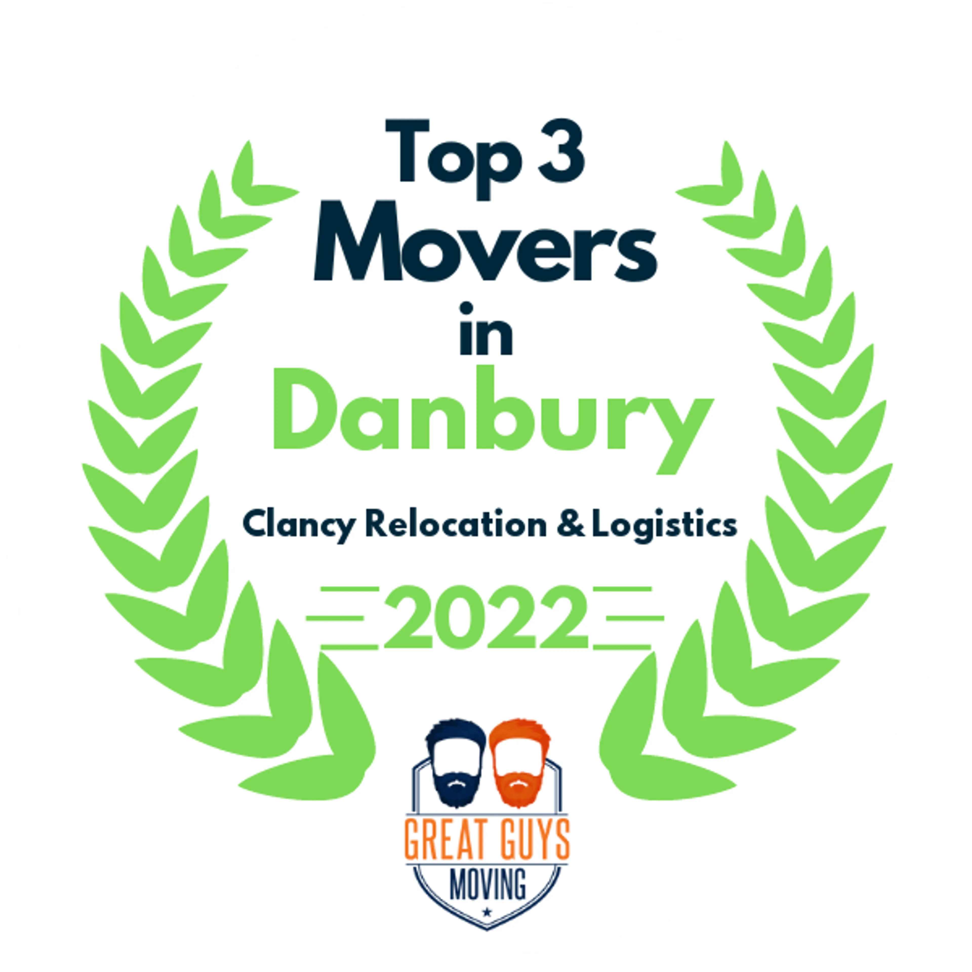 Top 3 Movers in Danbury, CT 2022 award