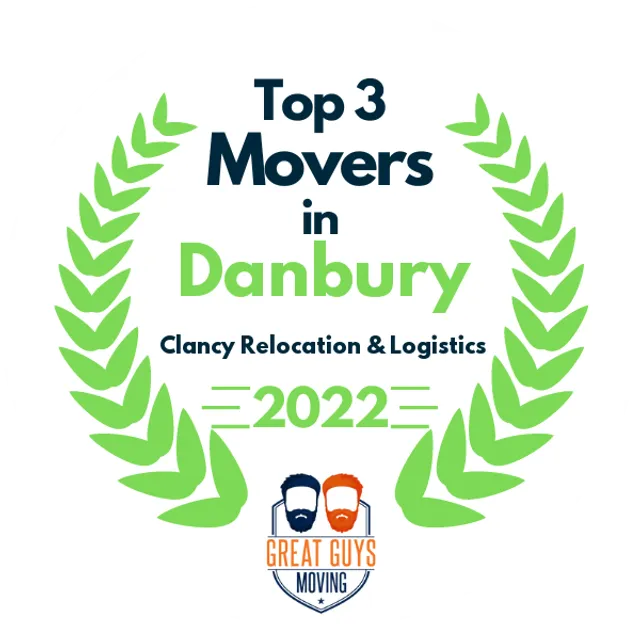 Top 3 Movers in Danbury, CT 2022 award