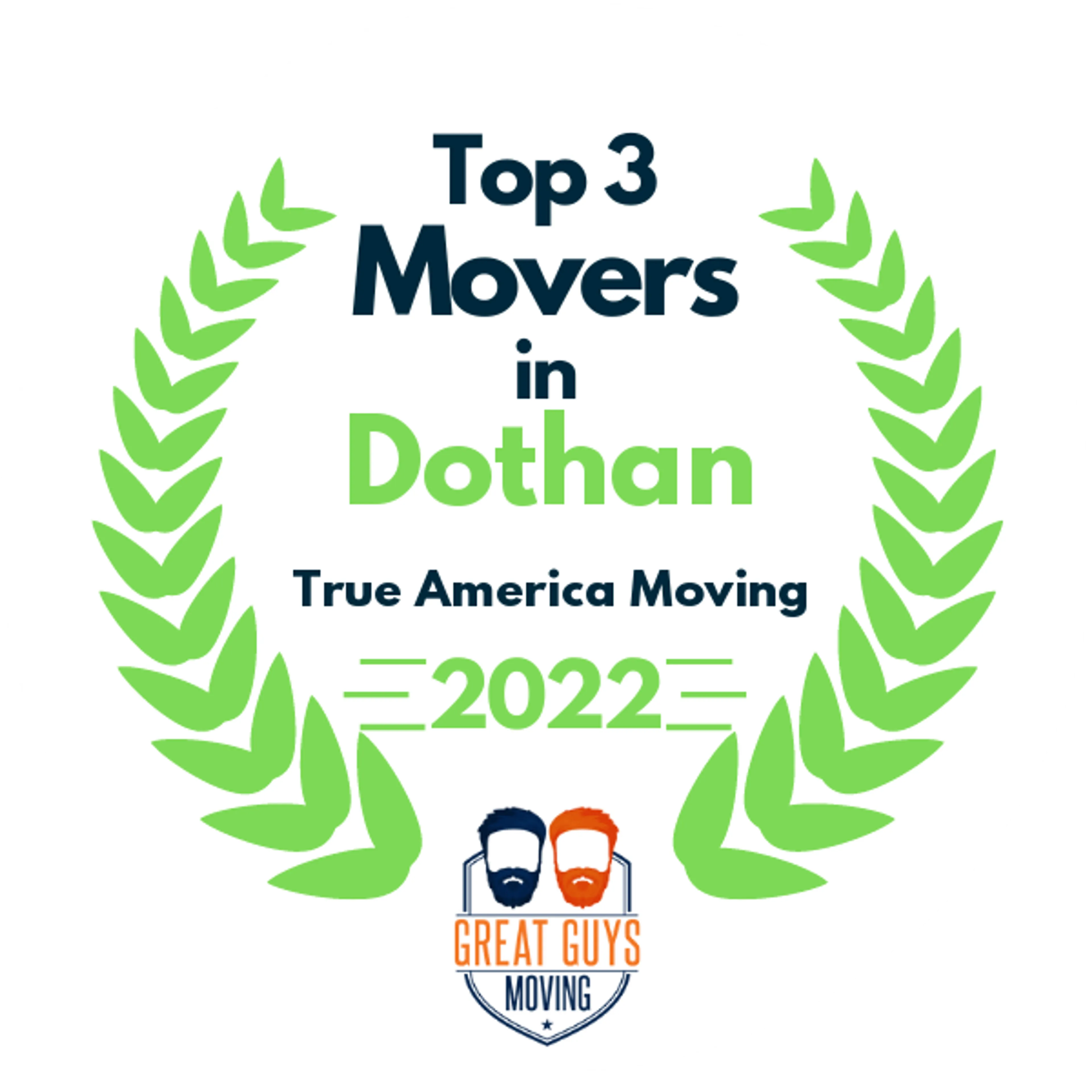 Top 3 Movers in Dothan, AL 2022 award