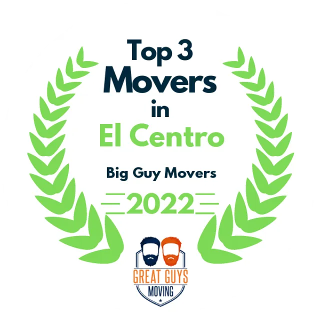 Top 3 Movers in El Centro, CA 2022 award