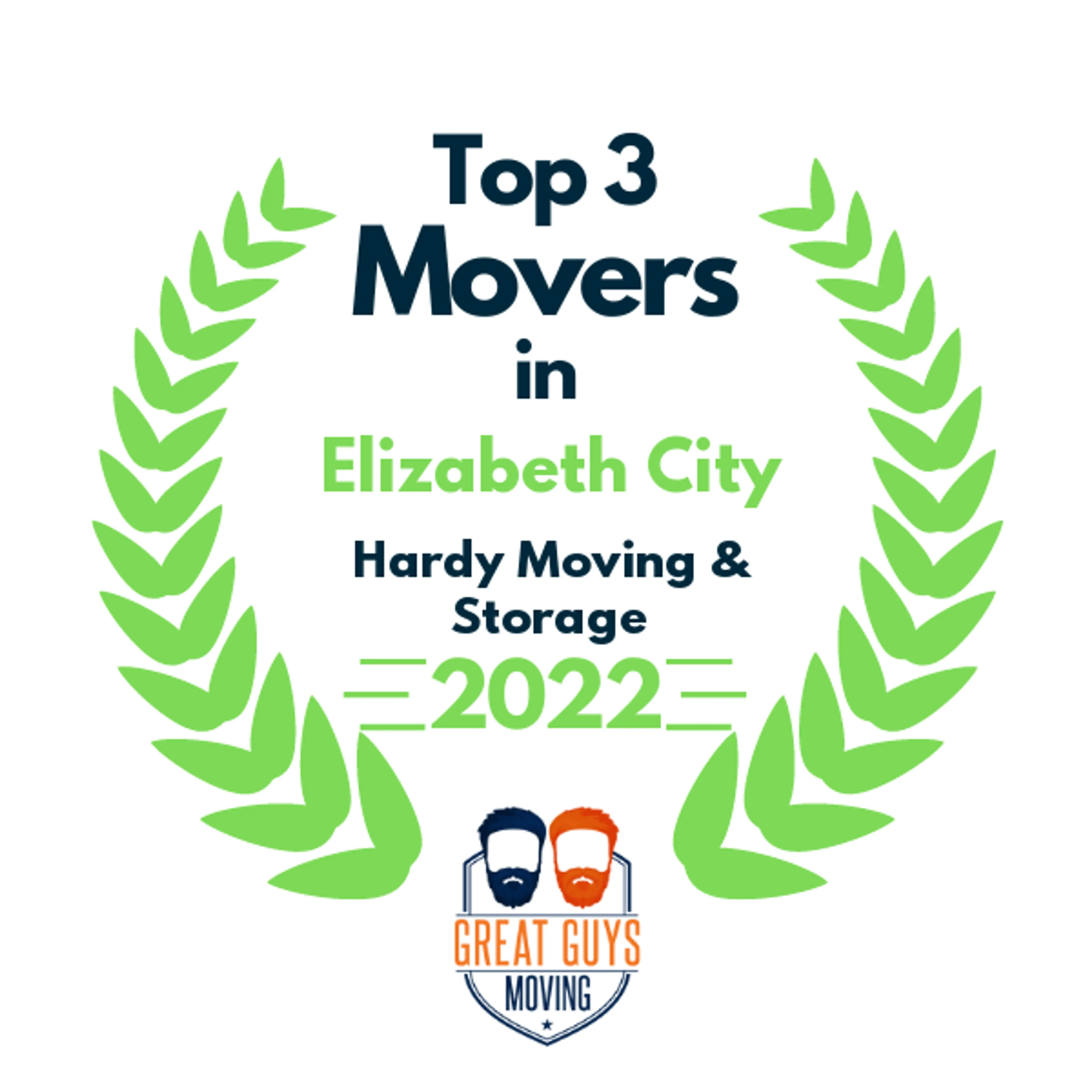 Top 3 Movers in Elizabeth City, NC 2022 award