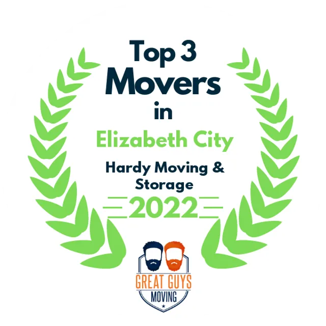 Top 3 Movers in Elizabeth City, NC 2022 award