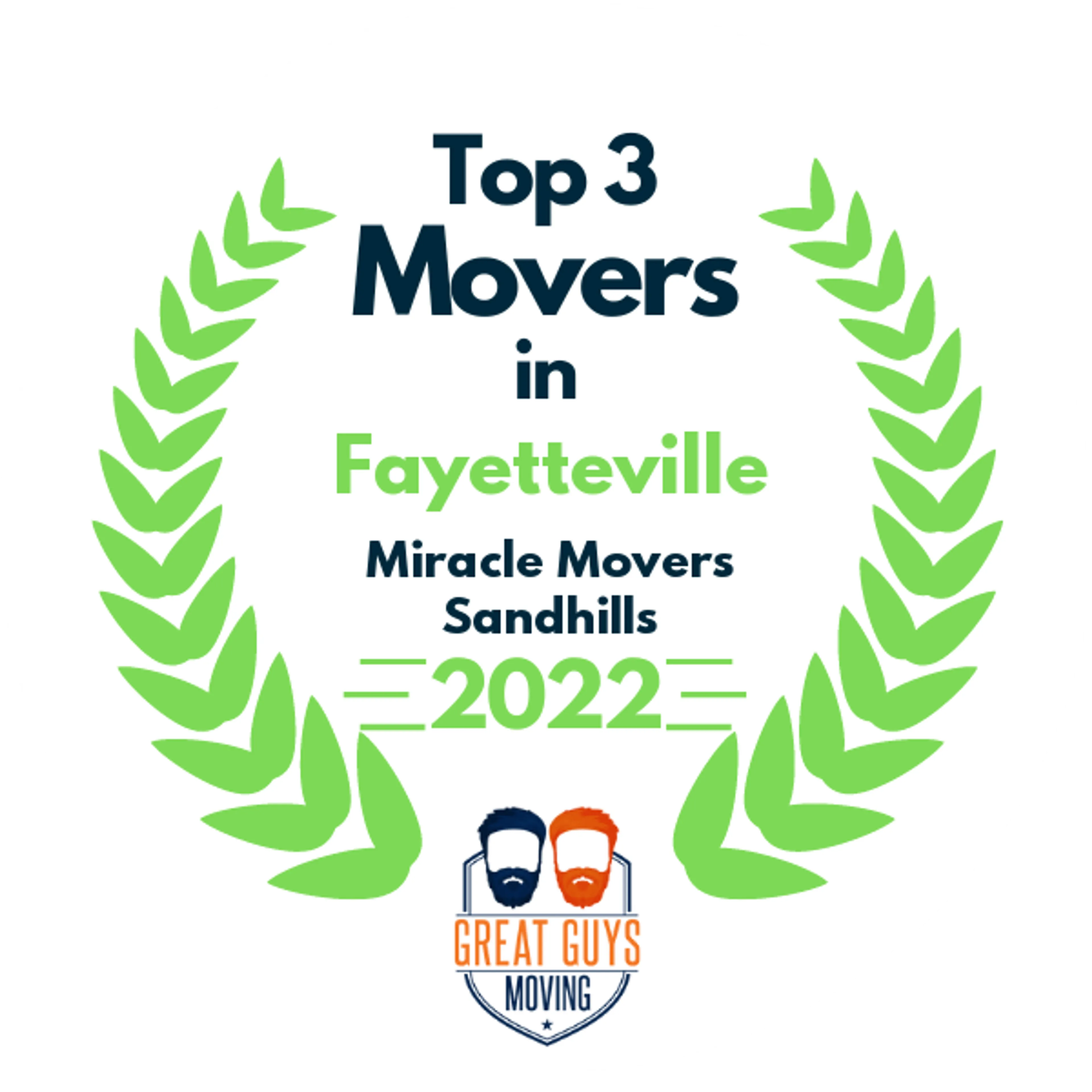 Top 3 Movers in Fayetteville, NC 2022 award