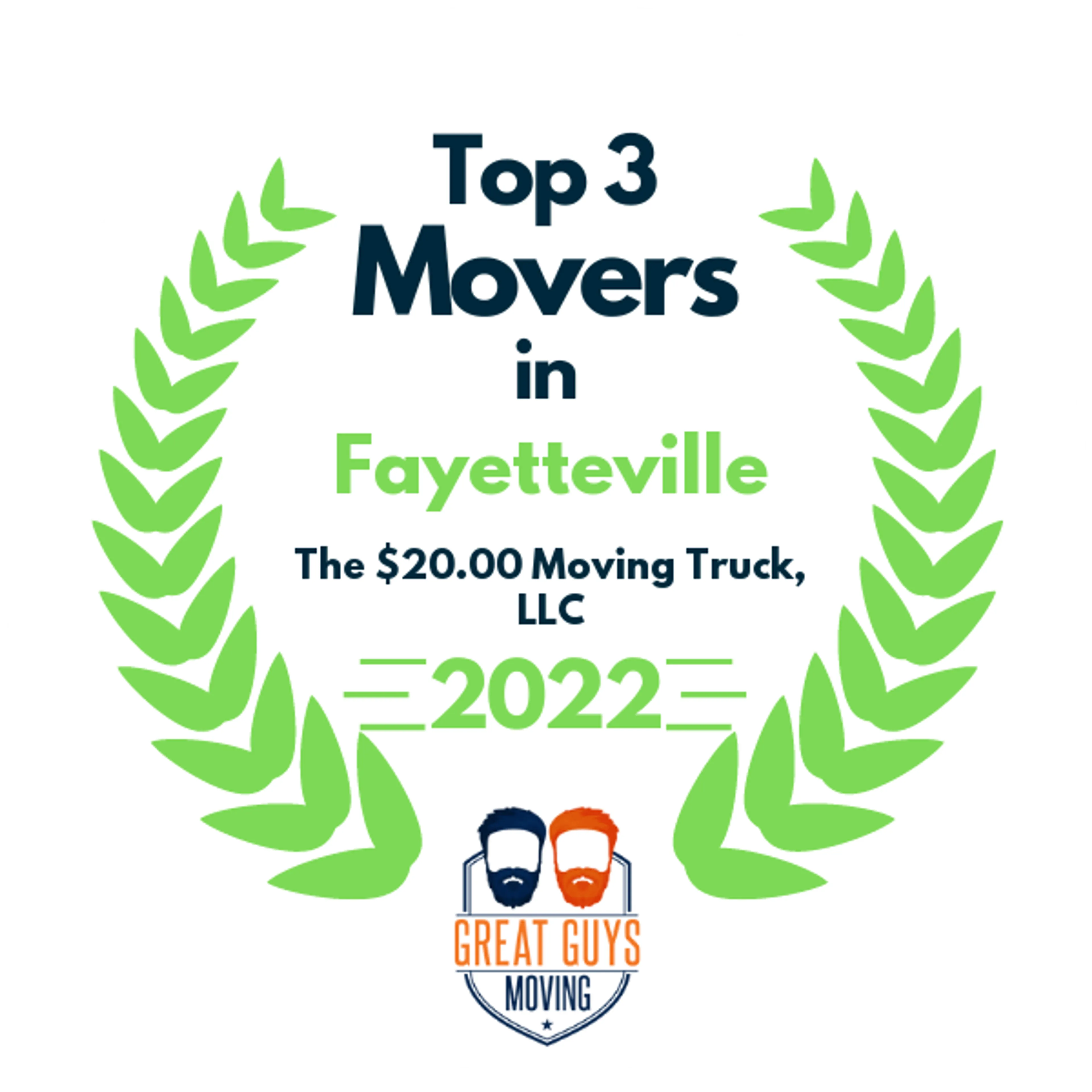 Top 3 Movers in Fayetteville, NC 2022 award