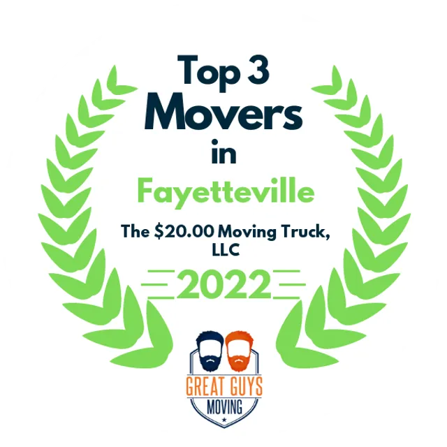 Top 3 Movers in Fayetteville, NC 2022 award