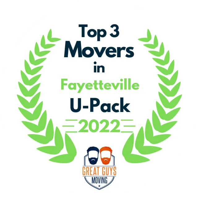 Top 3 Movers in Fayetteville, AR 2022 award