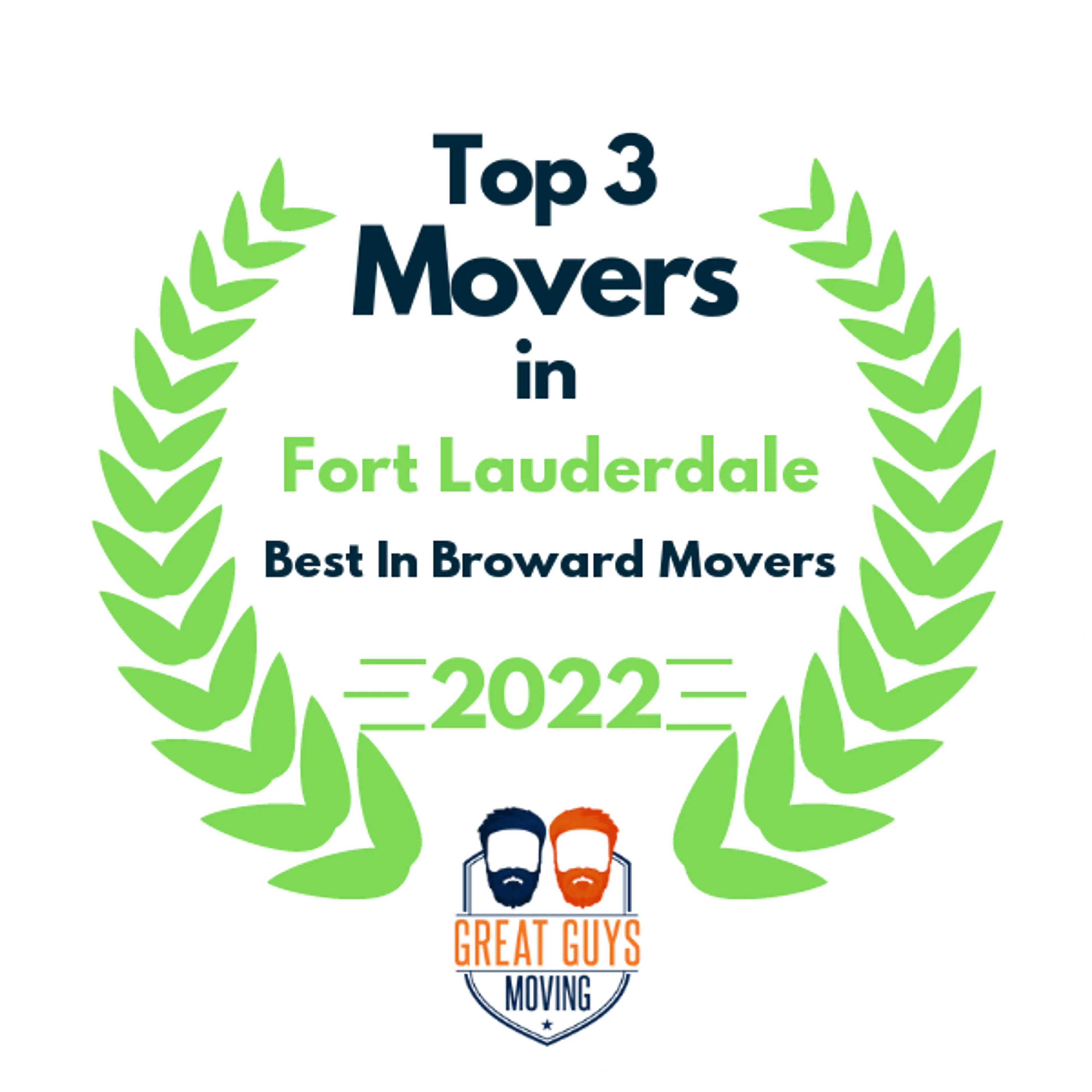 Top 3 Movers in Fort Lauderdale, FL 2022 award