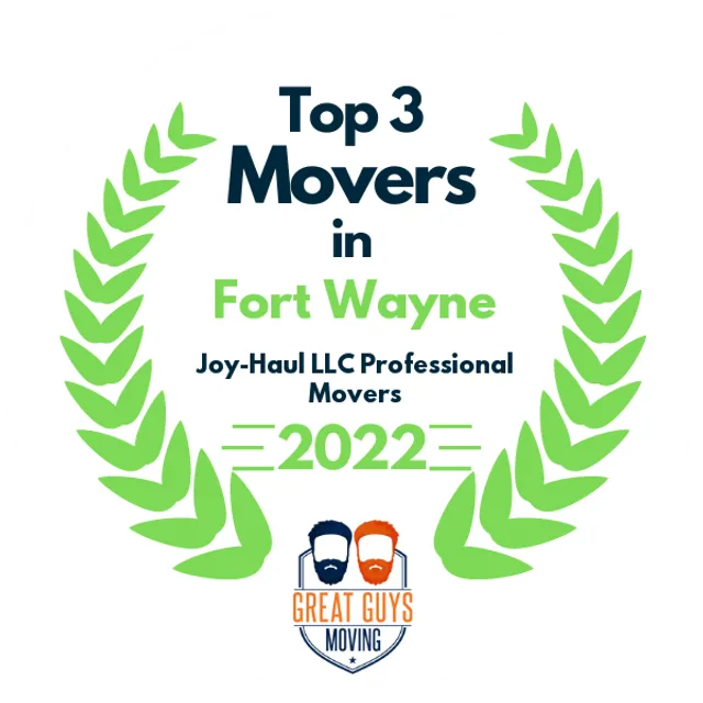 Top 3 Movers in Fort Wayne, IN 2022 award