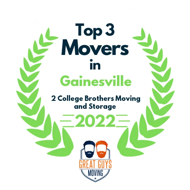 Top 3 Movers in Gainesville, FL 2022 award