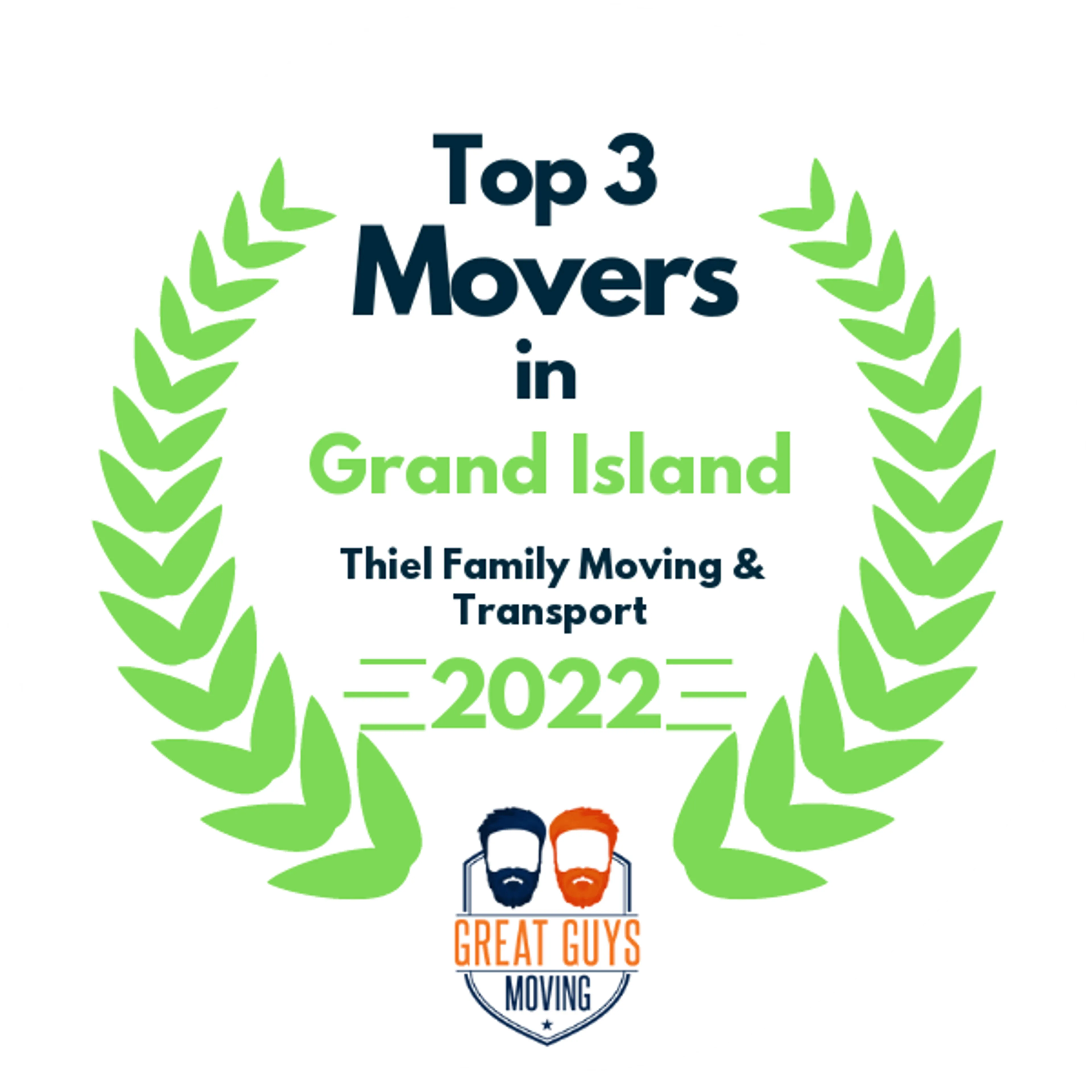 Top 3 Movers in Grand Island, NE 2022 award