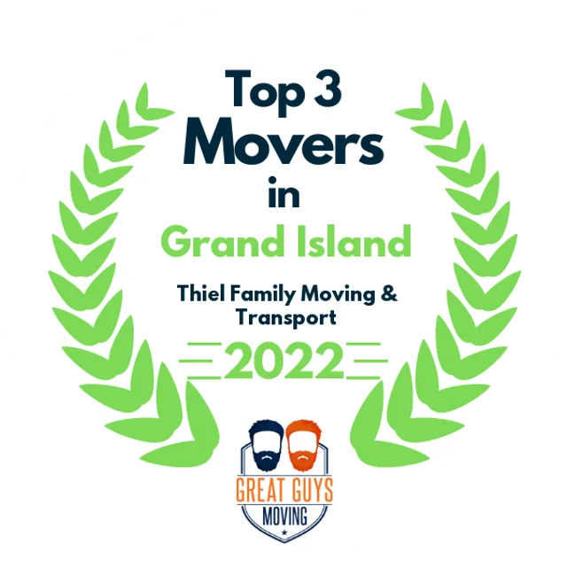 Top 3 Movers in Grand Island, NE 2022 award