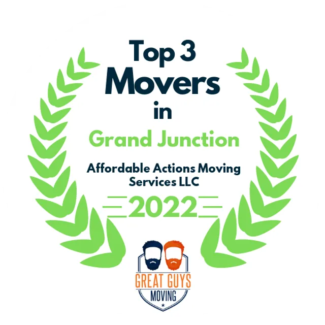 Top 3 Movers in Grand Junction, CO 2022 award