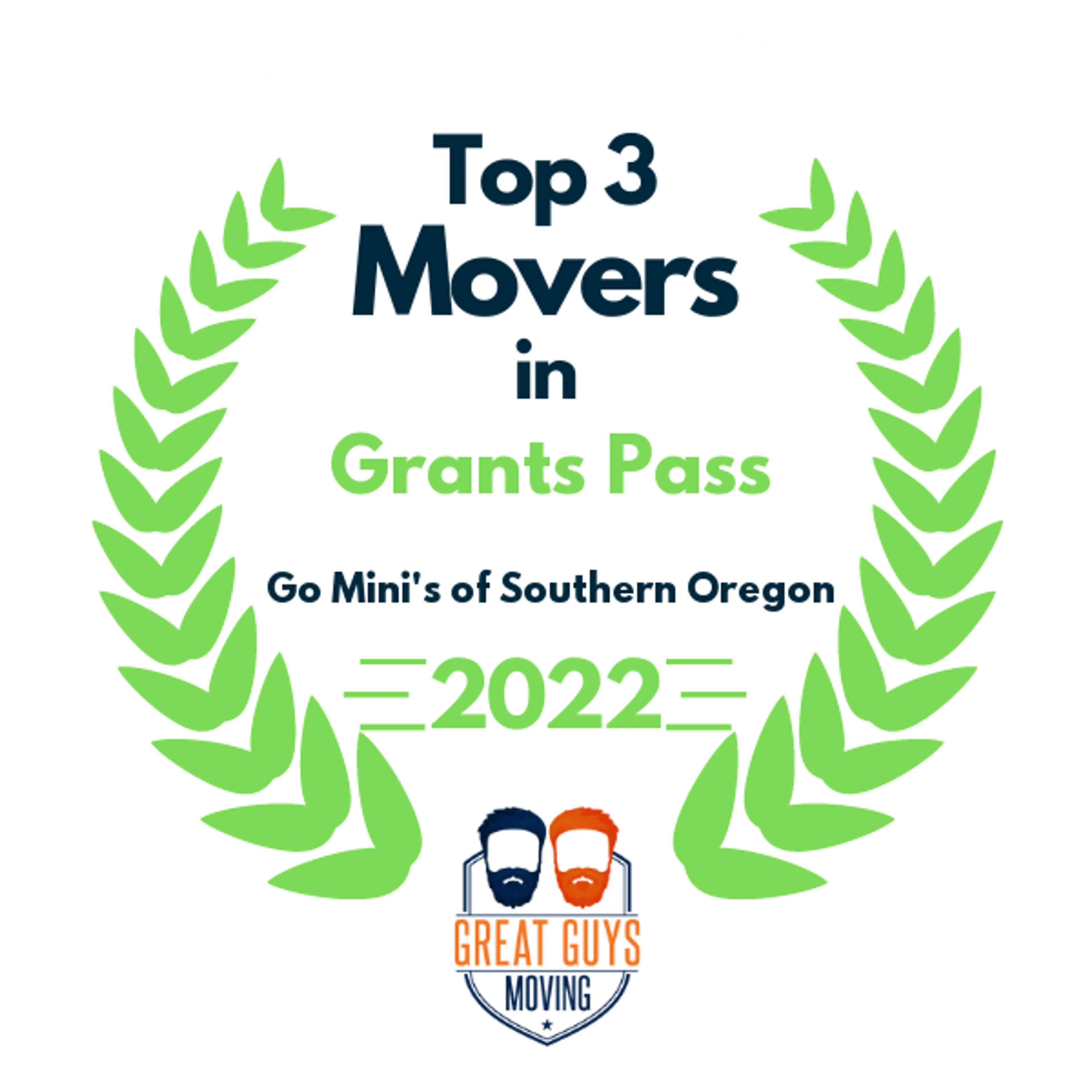 Top 3 Movers in Grants Pass, OR 2022 award