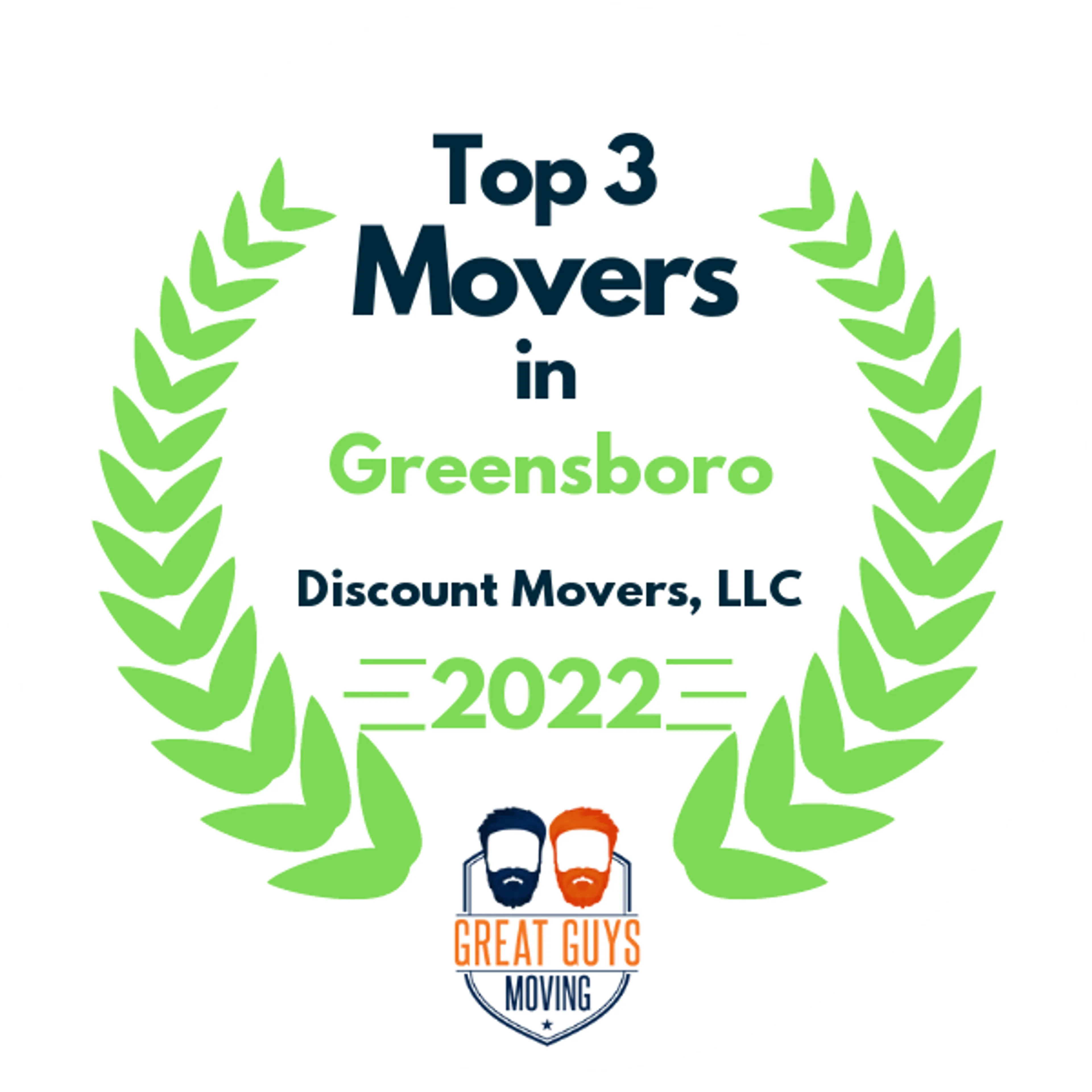 Top 3 Movers in Greensboro, NC 2022 award