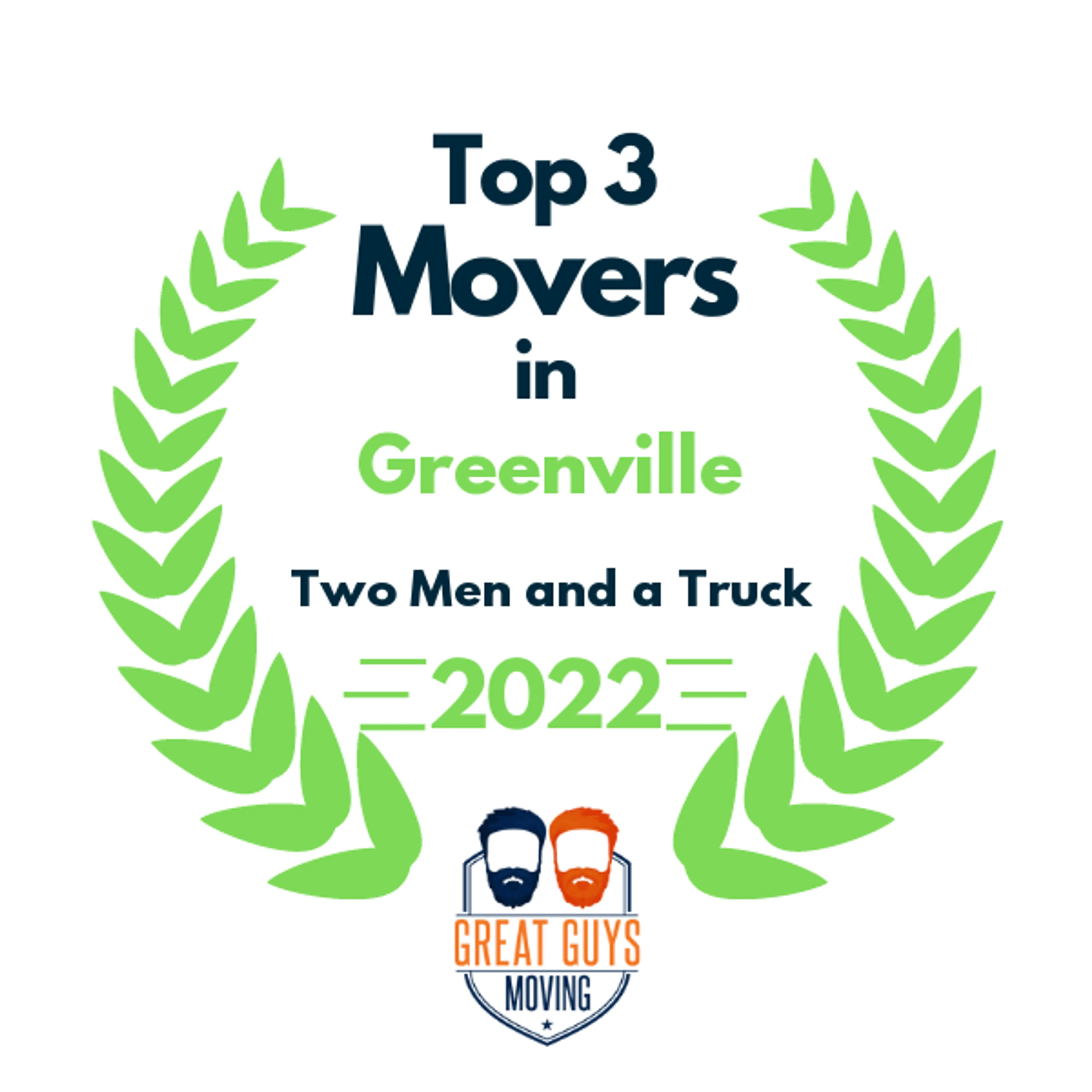 Top 3 Movers in Greenville, NC 2022 award