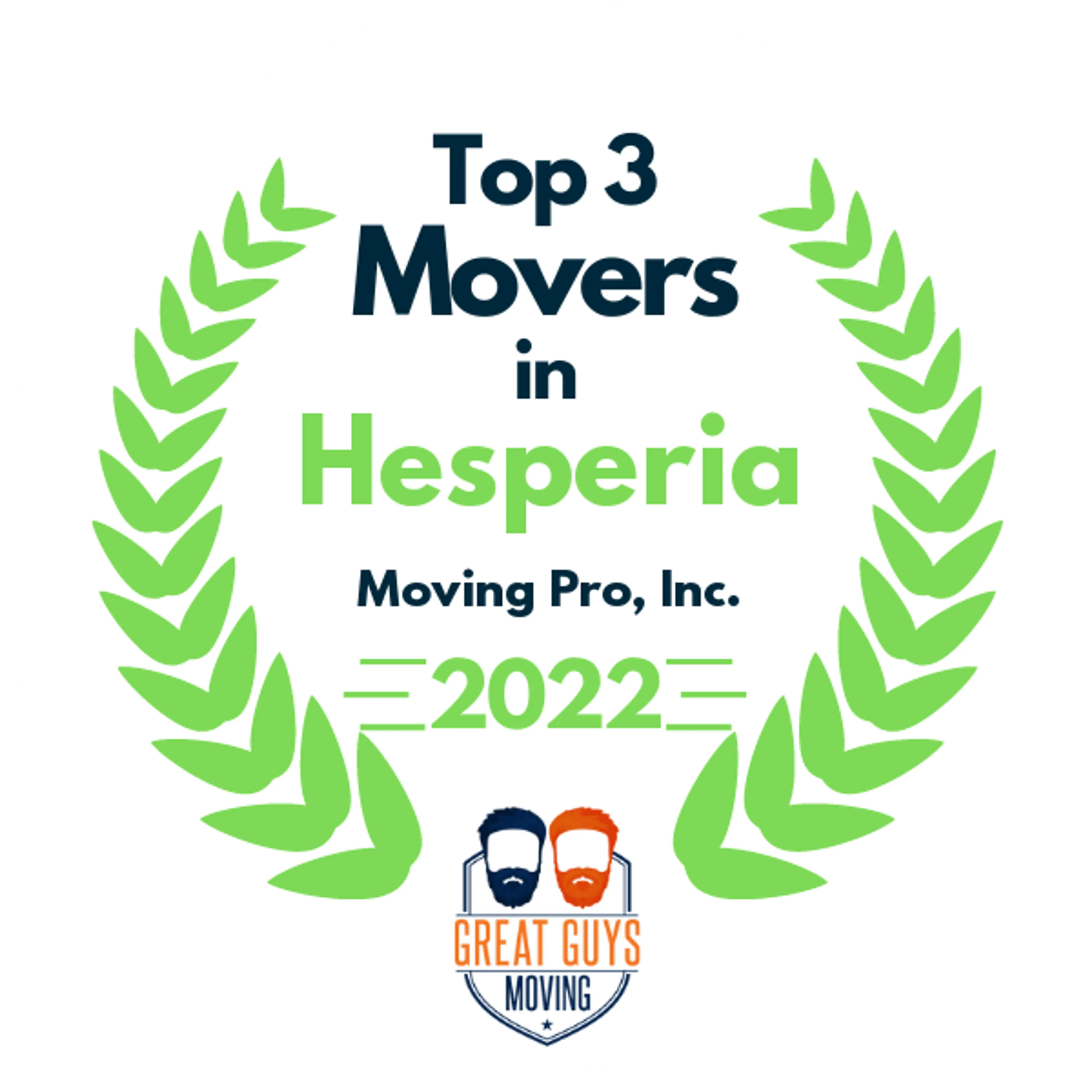 Top 3 Movers in Los Angeles, CA 2022 award