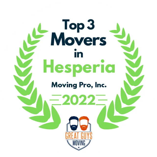 Top 3 Movers in Rialto, CA 2022 award