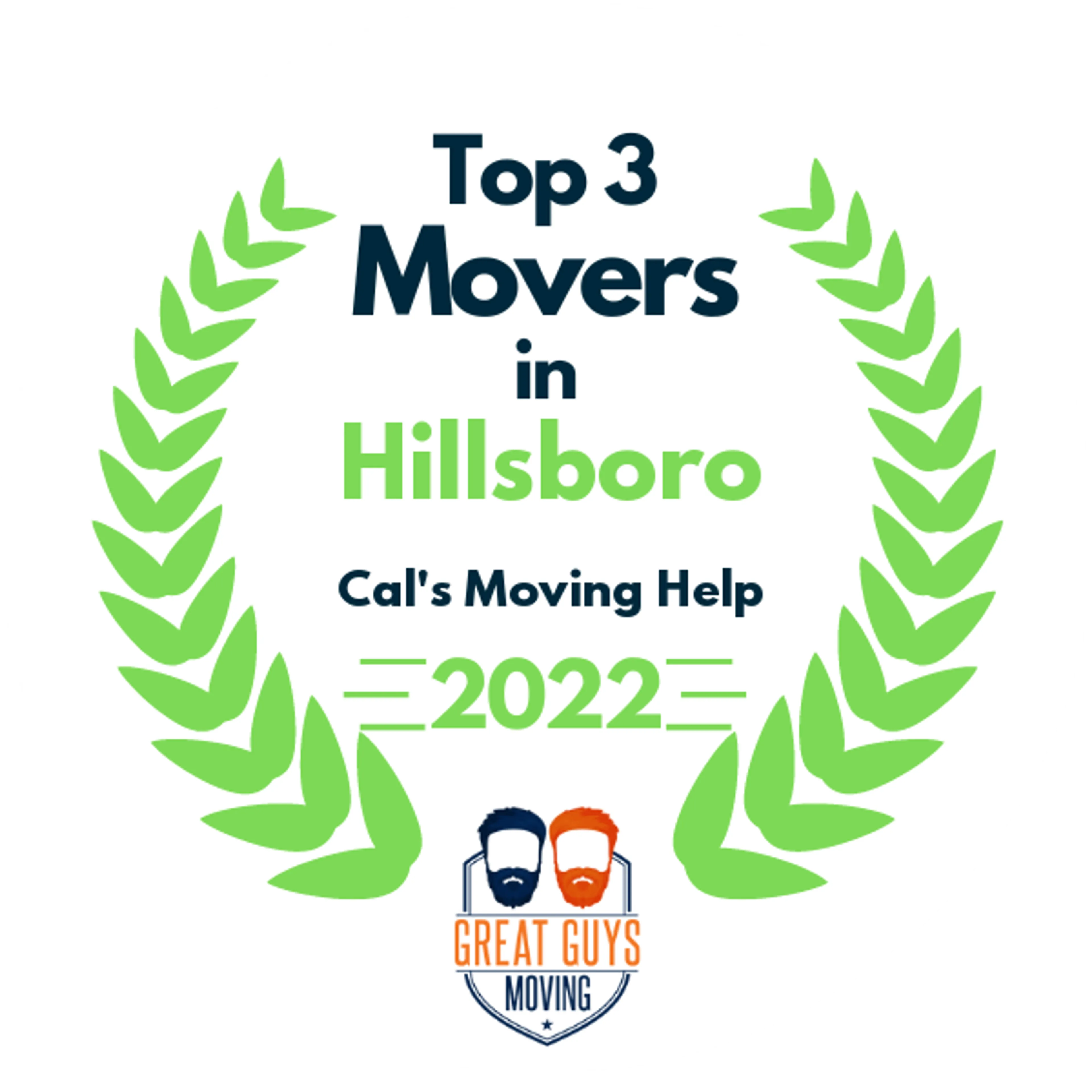 Top 3 Movers in Hillsboro, OR 2022 award