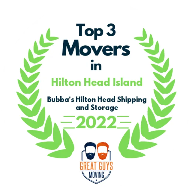 Top 3 Movers in Hilton Head Island, SC 2022 award