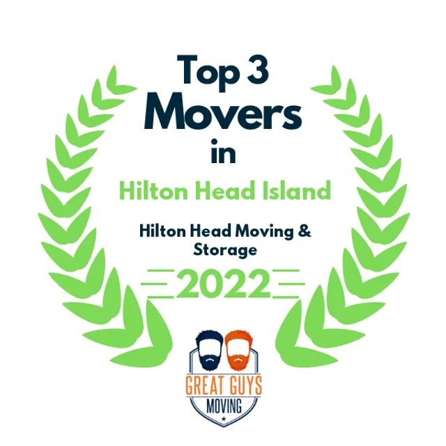 Top 3 Movers in Hilton Head Island, SC 2022 award