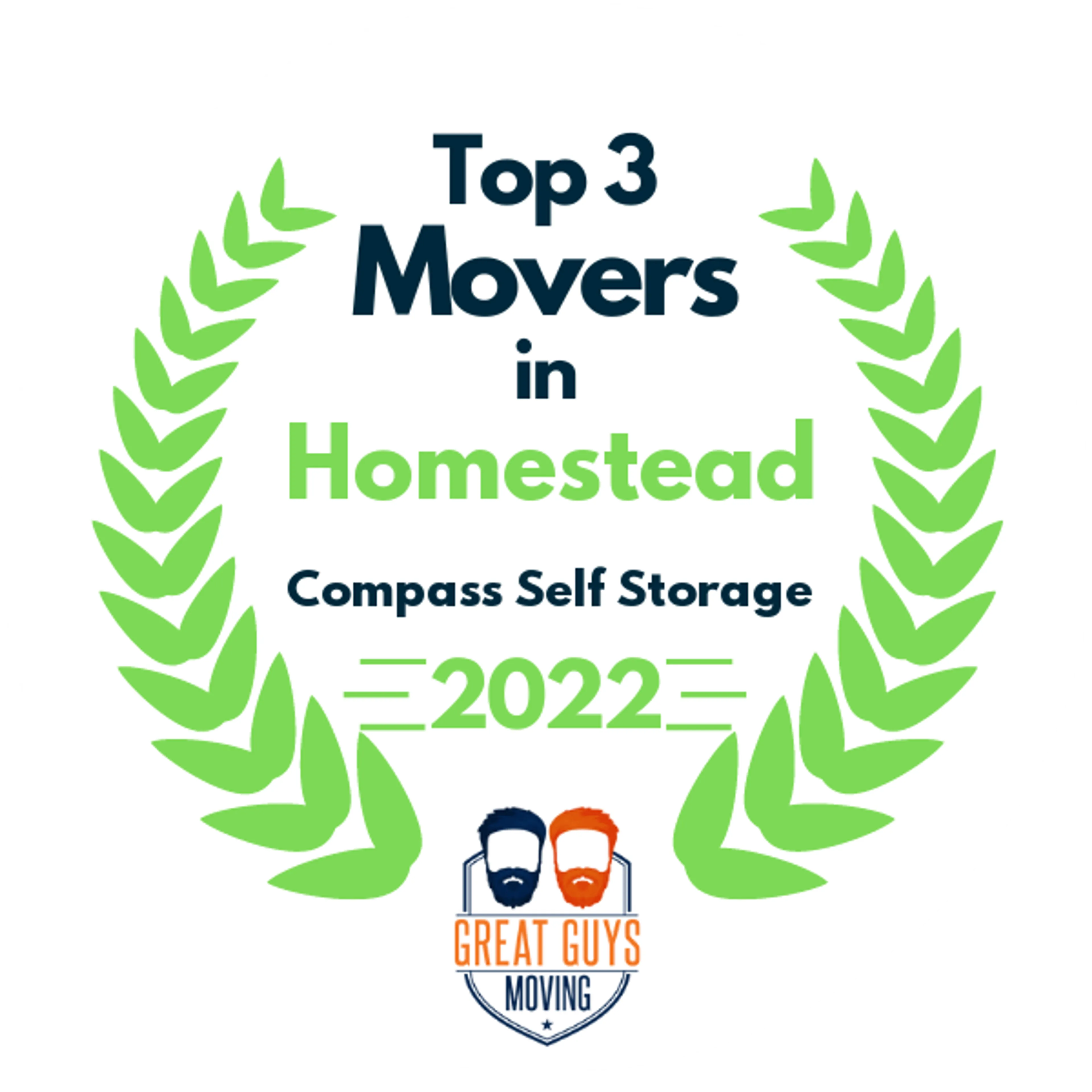 Top 3 Movers in Homestead, FL 2022 award
