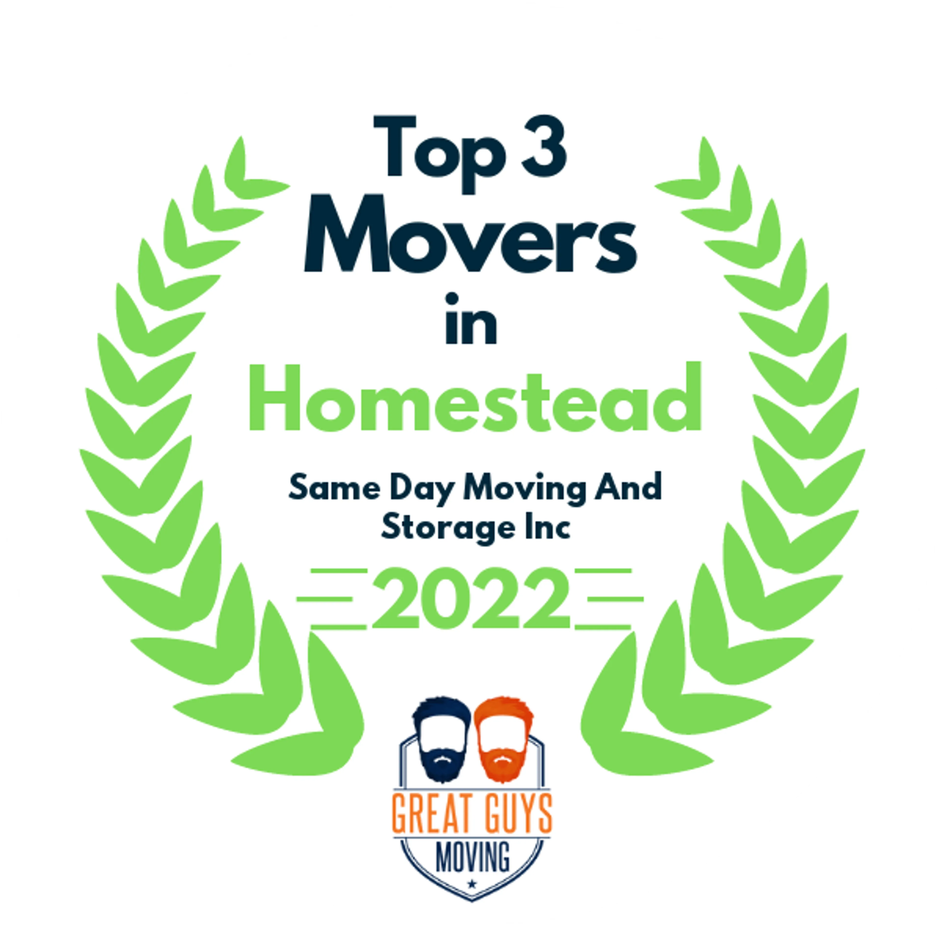 Top 3 Movers in Miami, FL 2022 award
