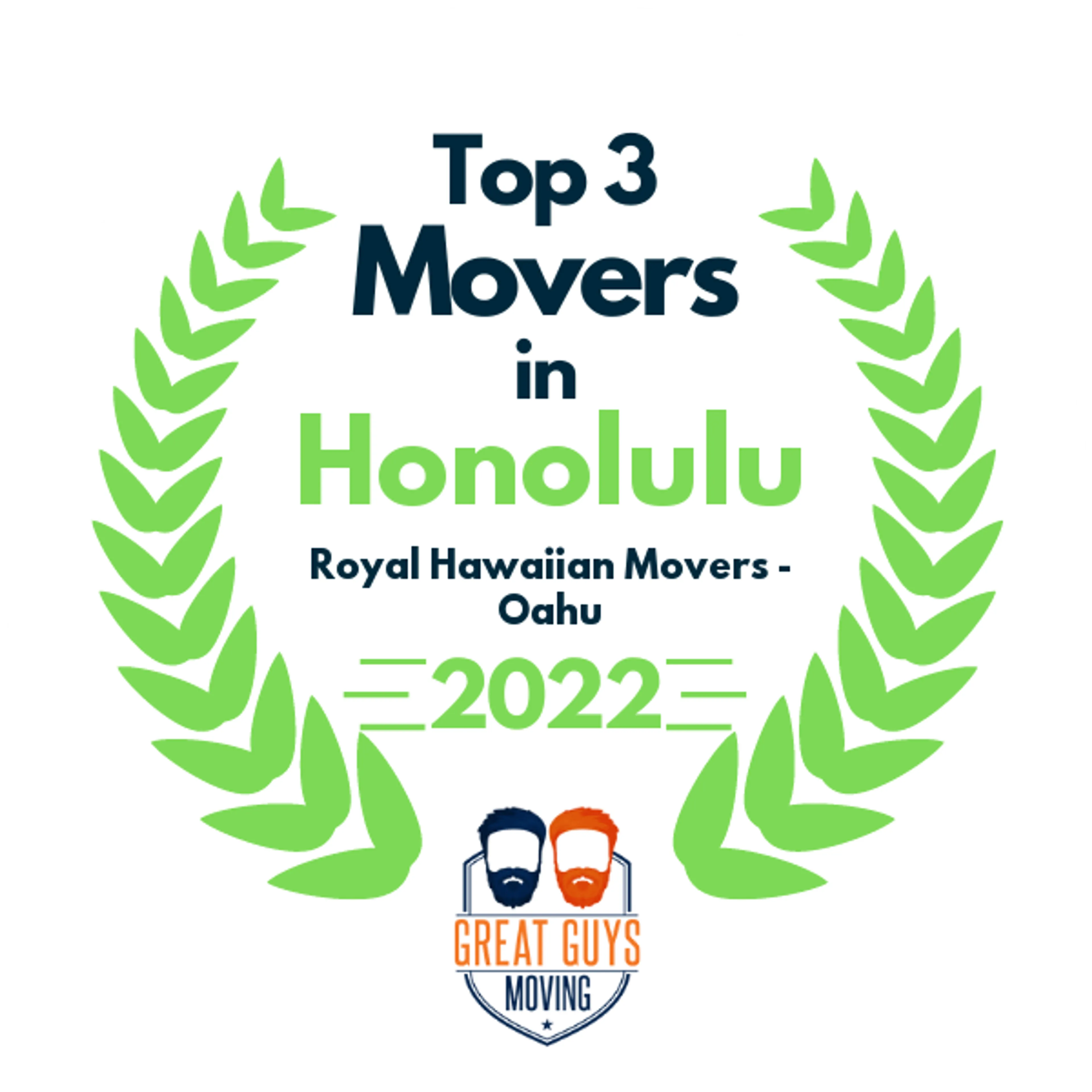 Top 3 Movers in Honolulu, HI 2022 award