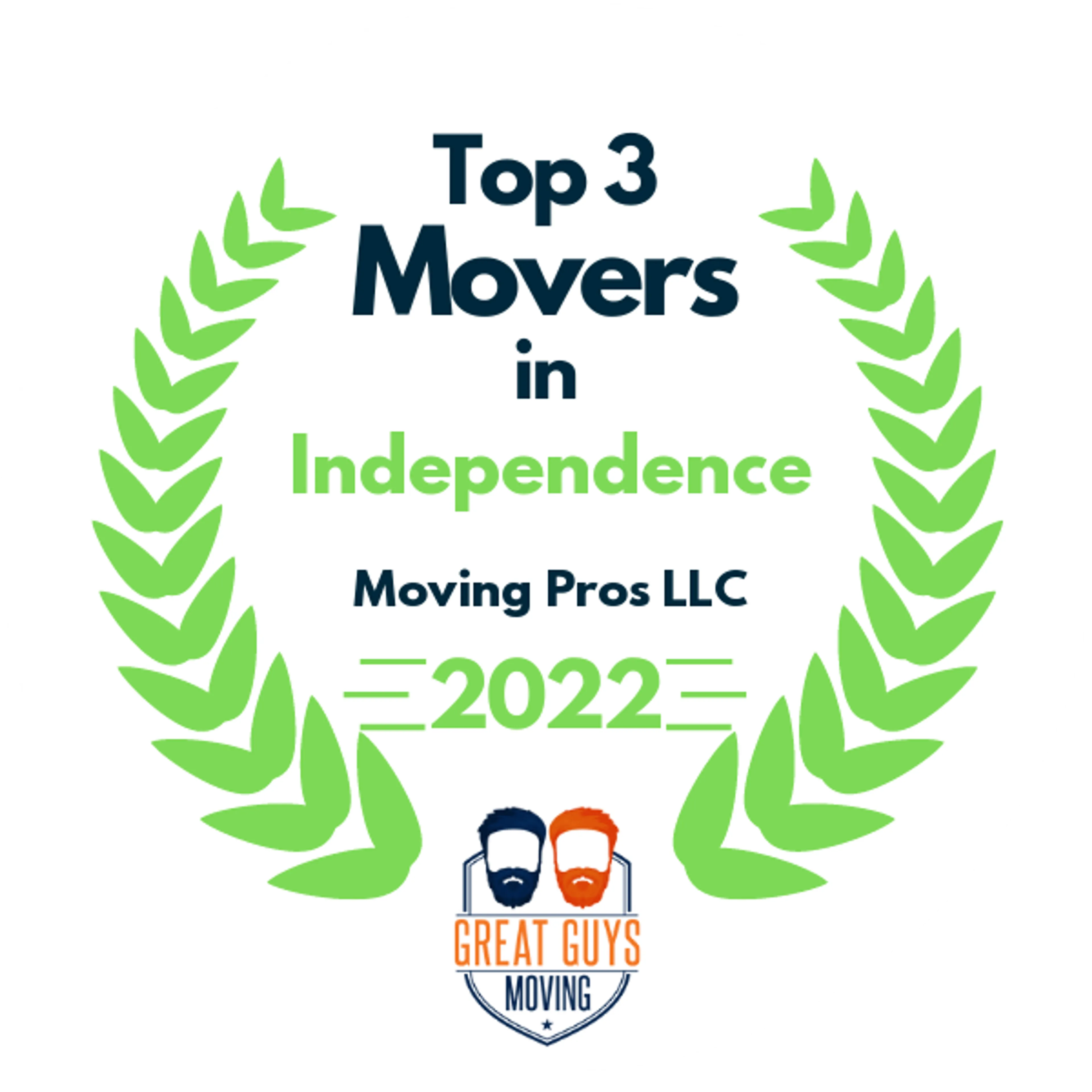 Top 3 Movers in Independence, MO 2022 award