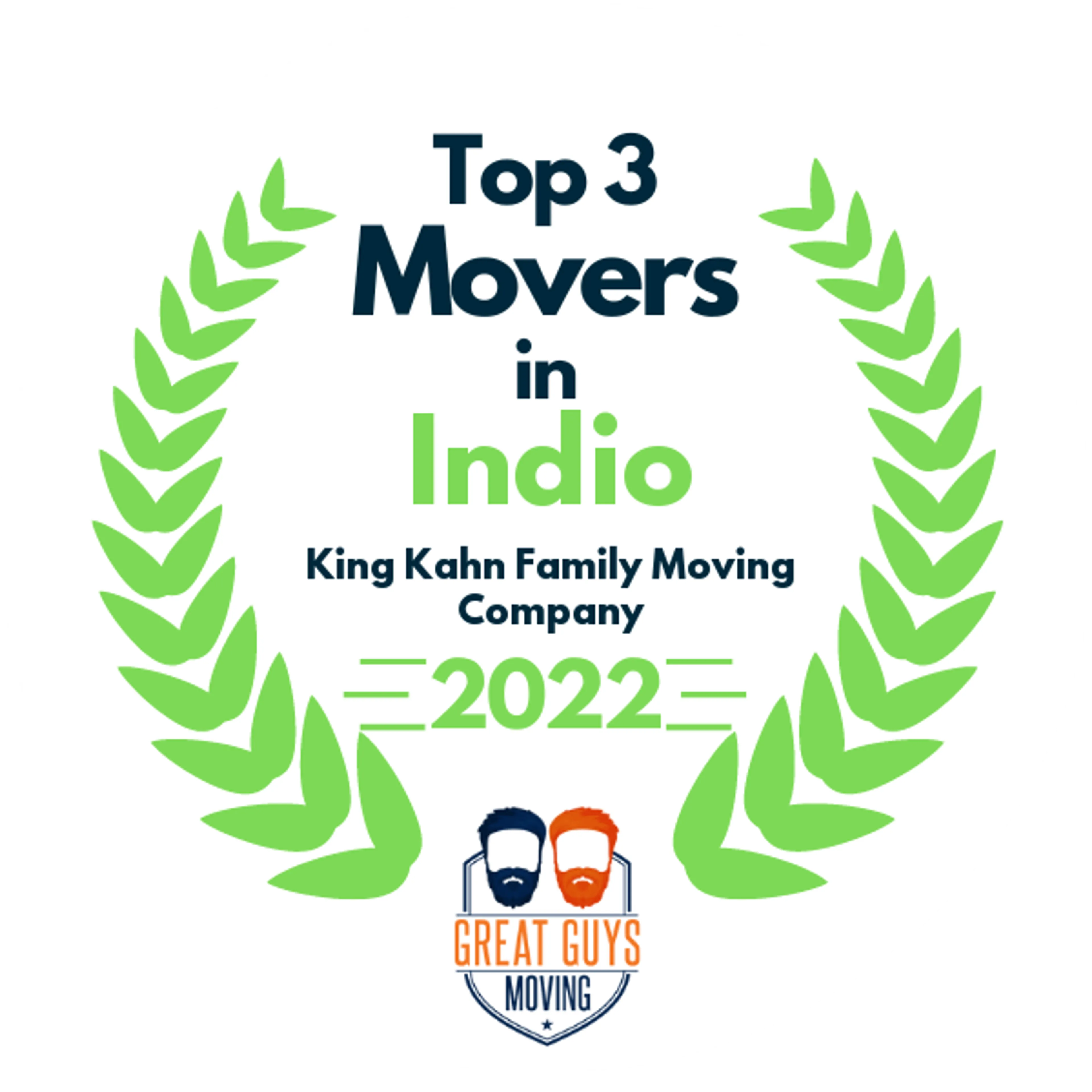 Top 3 Movers in Indio, CA 2022 award
