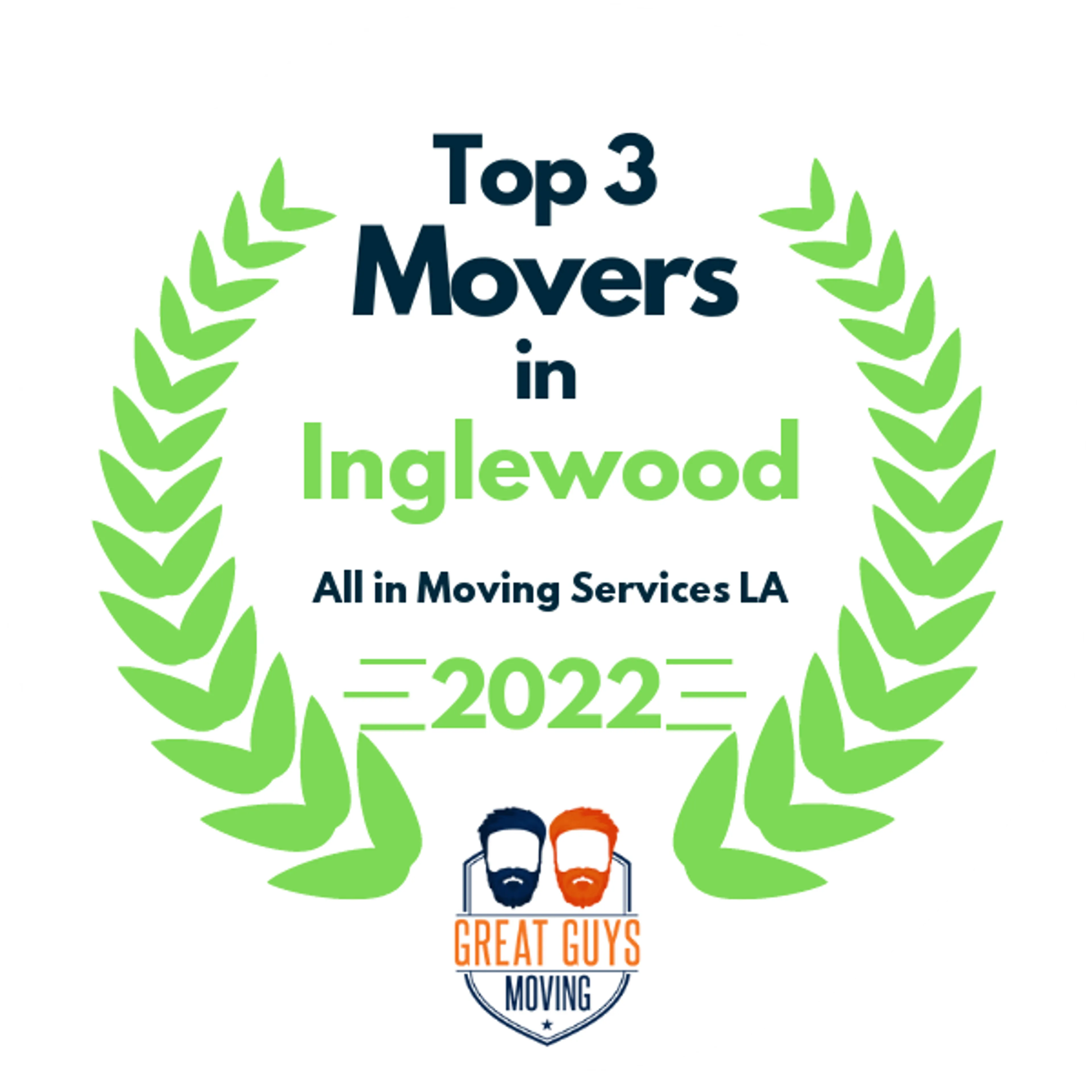 Top 3 Movers in Los Angeles, CA 2022 award