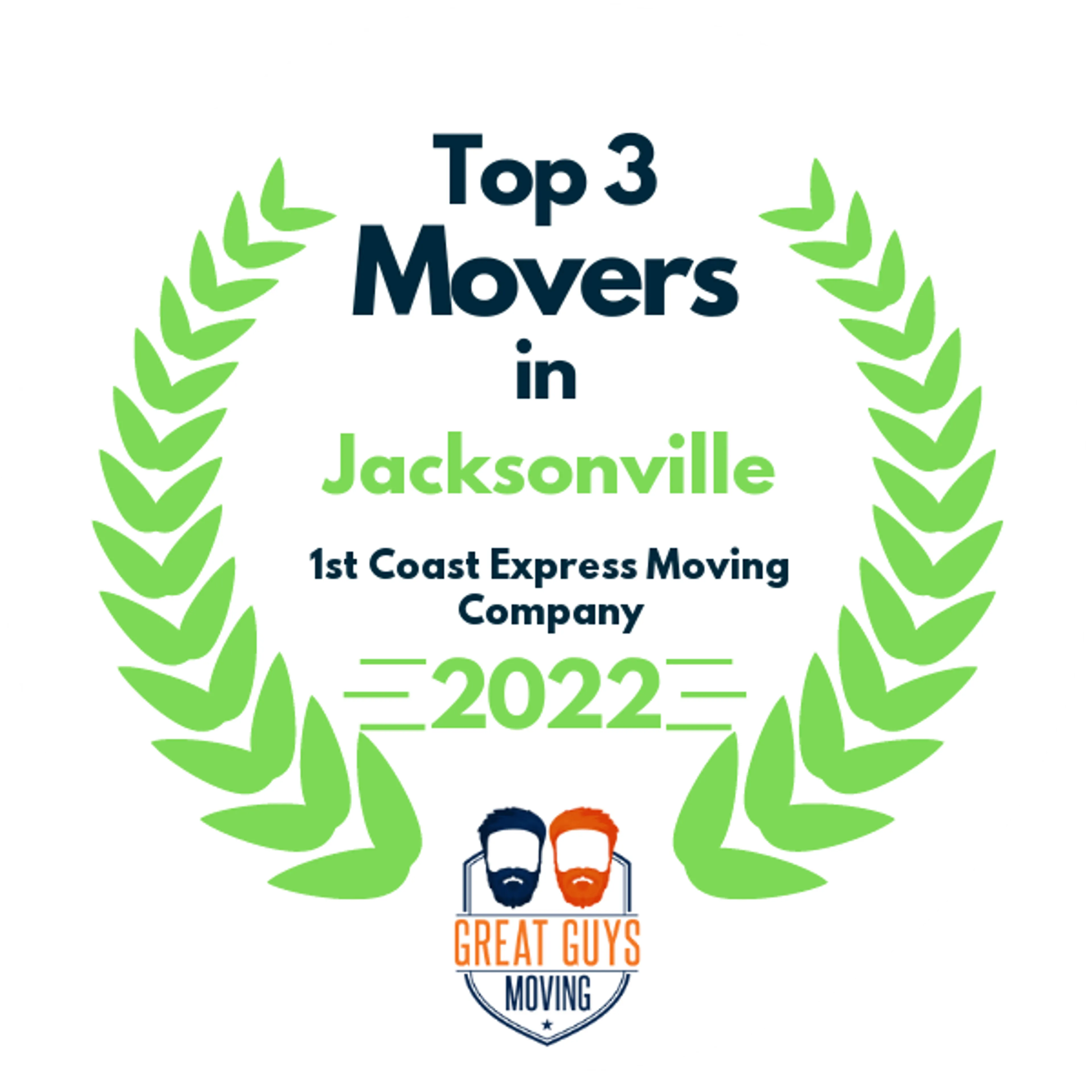 Top 3 Movers in Jacksonville, FL 2022 award