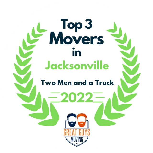 Top 3 Movers in Jacksonville, FL 2022 award