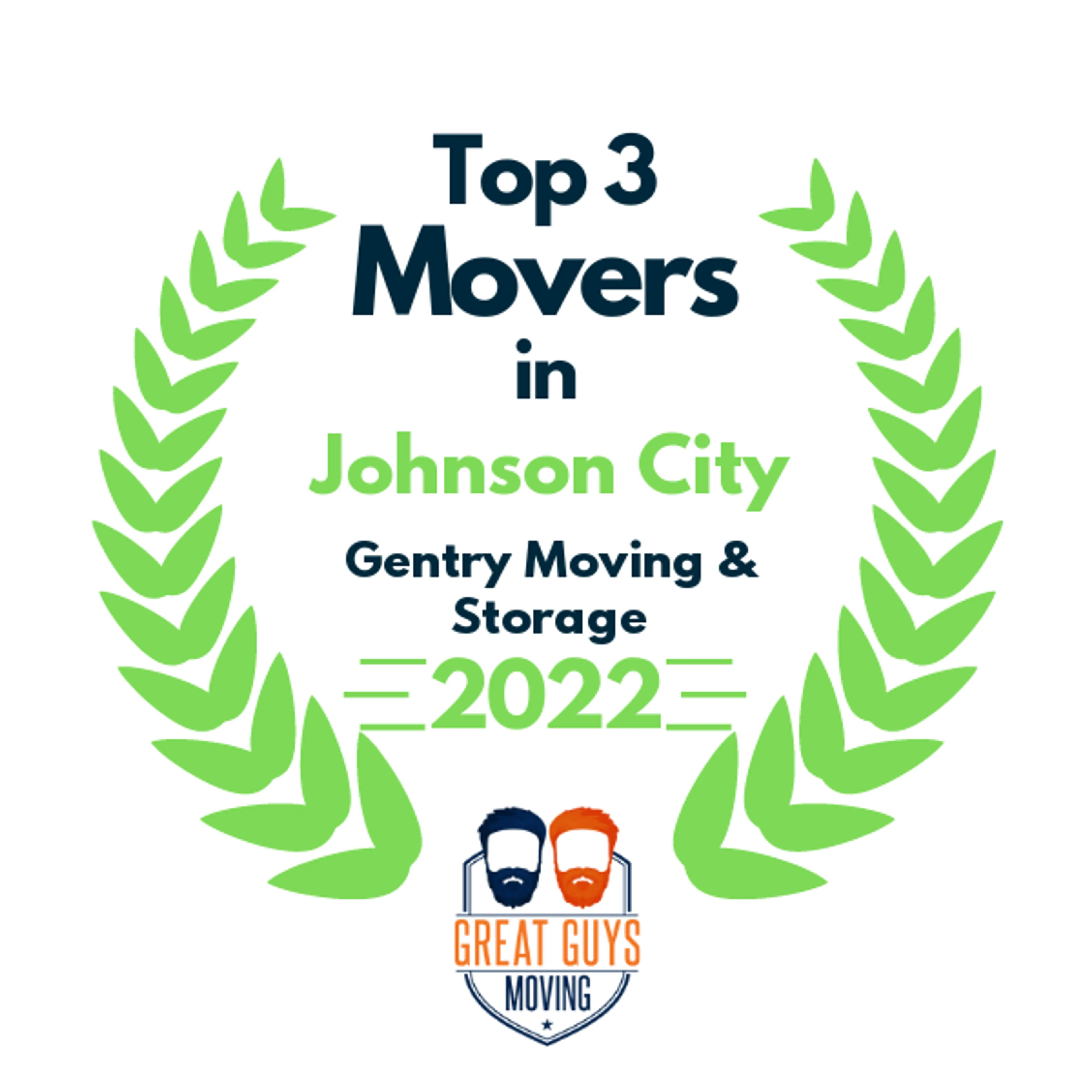 Top 3 Movers in Johnson City, TN 2022 award