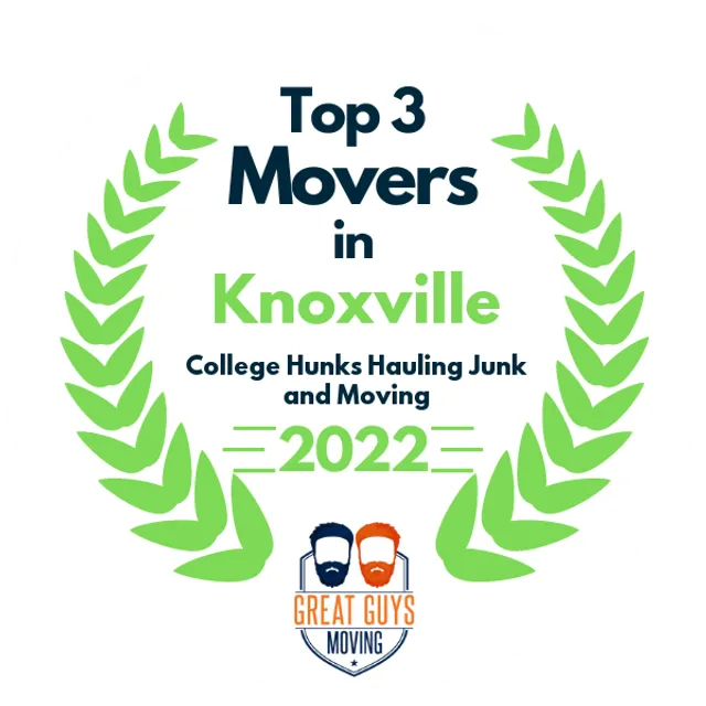 Top 3 Movers in Knoxville, TN 2022 award