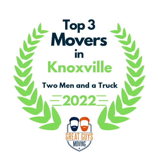 Top 3 Movers in Knoxville, TN 2022 award